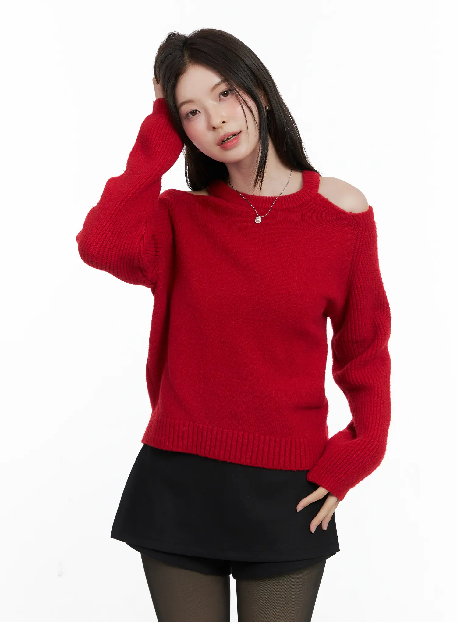 Cutout Knit Sweater CN519 - Image 4