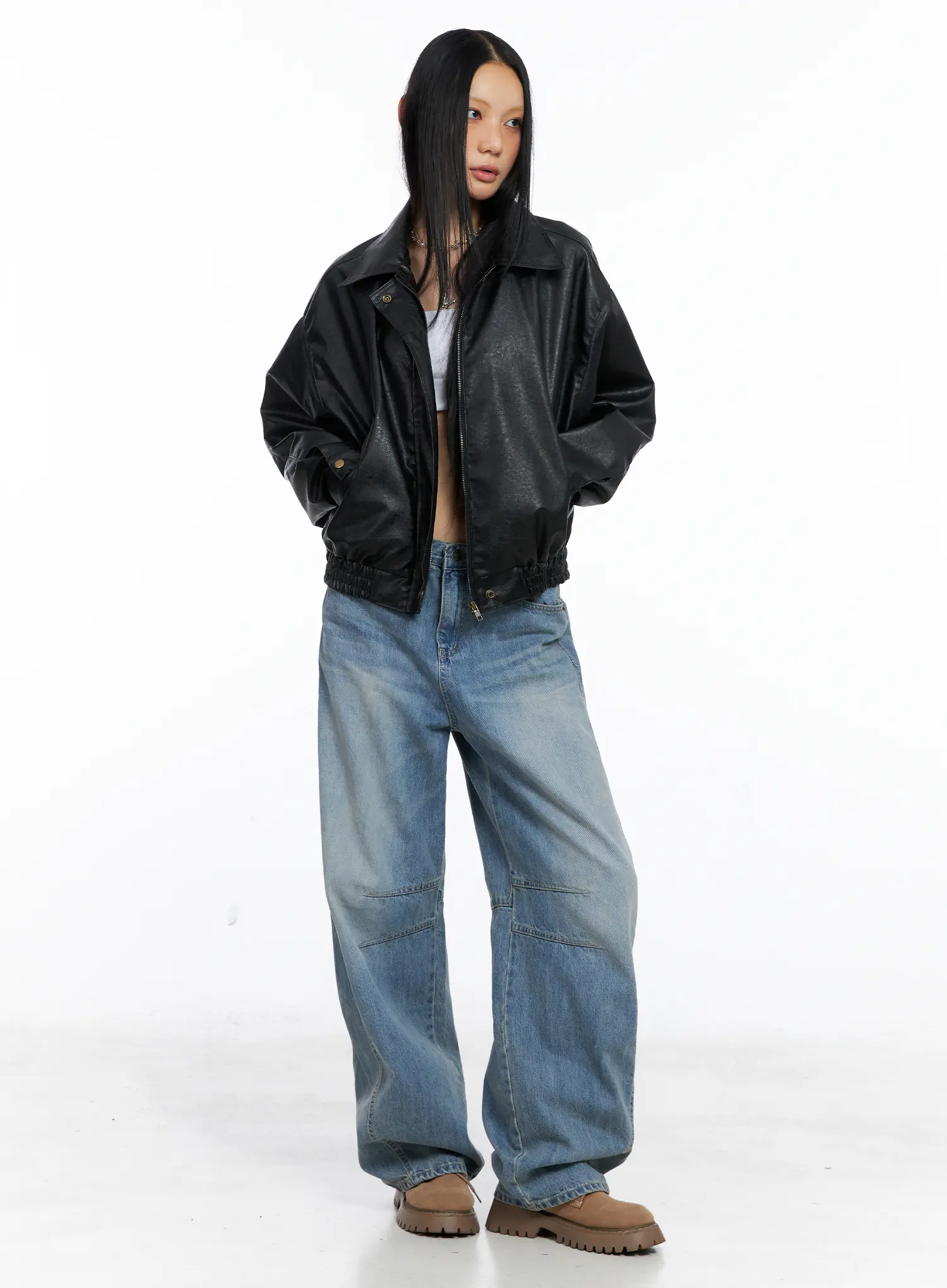 Dakota Relaxed Fit Vintage Wash Jeans CS511 - Image 10