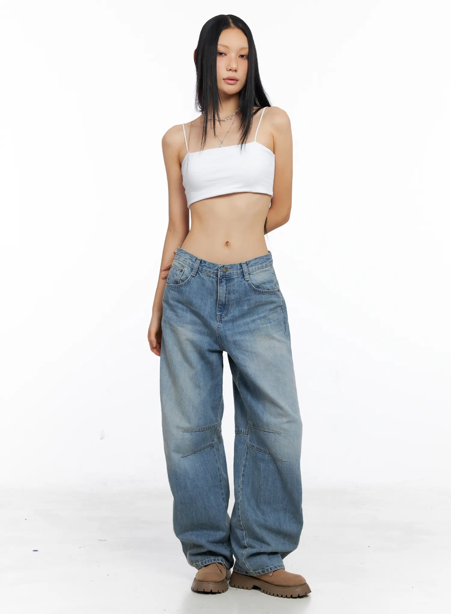 Dakota Relaxed Fit Vintage Wash Jeans CS511 - Image 5