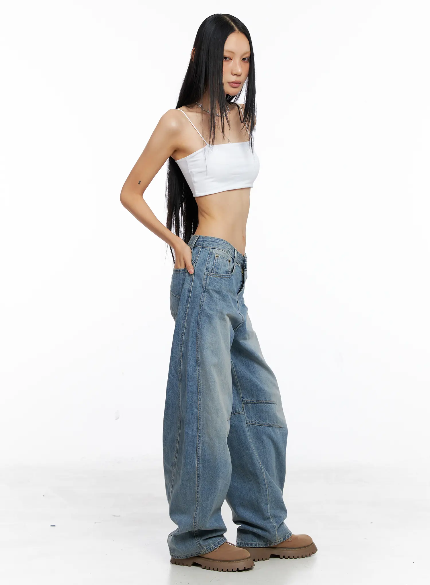Dakota Relaxed Fit Vintage Wash Jeans CS511 - Image 6