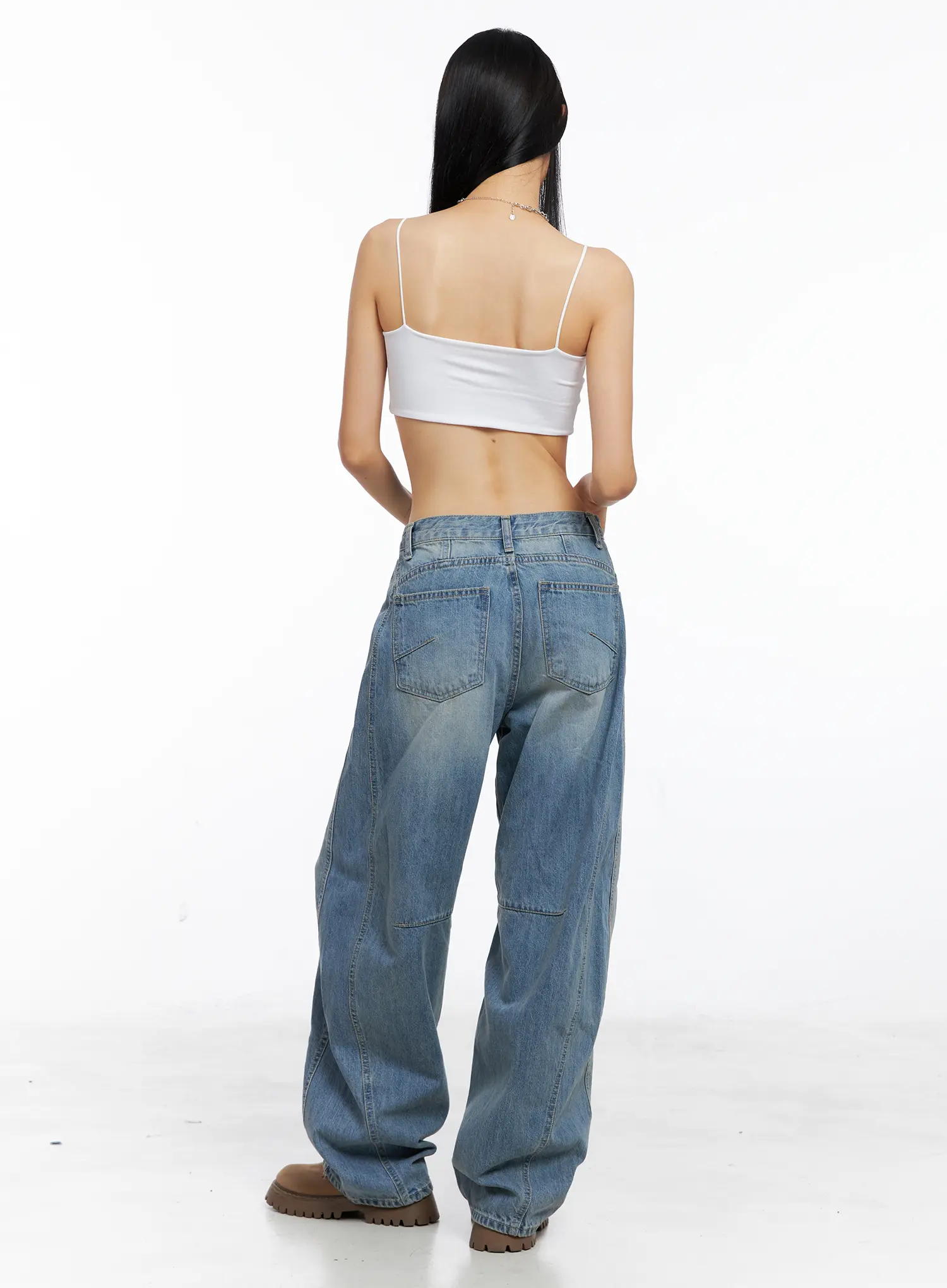 Dakota Relaxed Fit Vintage Wash Jeans CS511 - Image 7