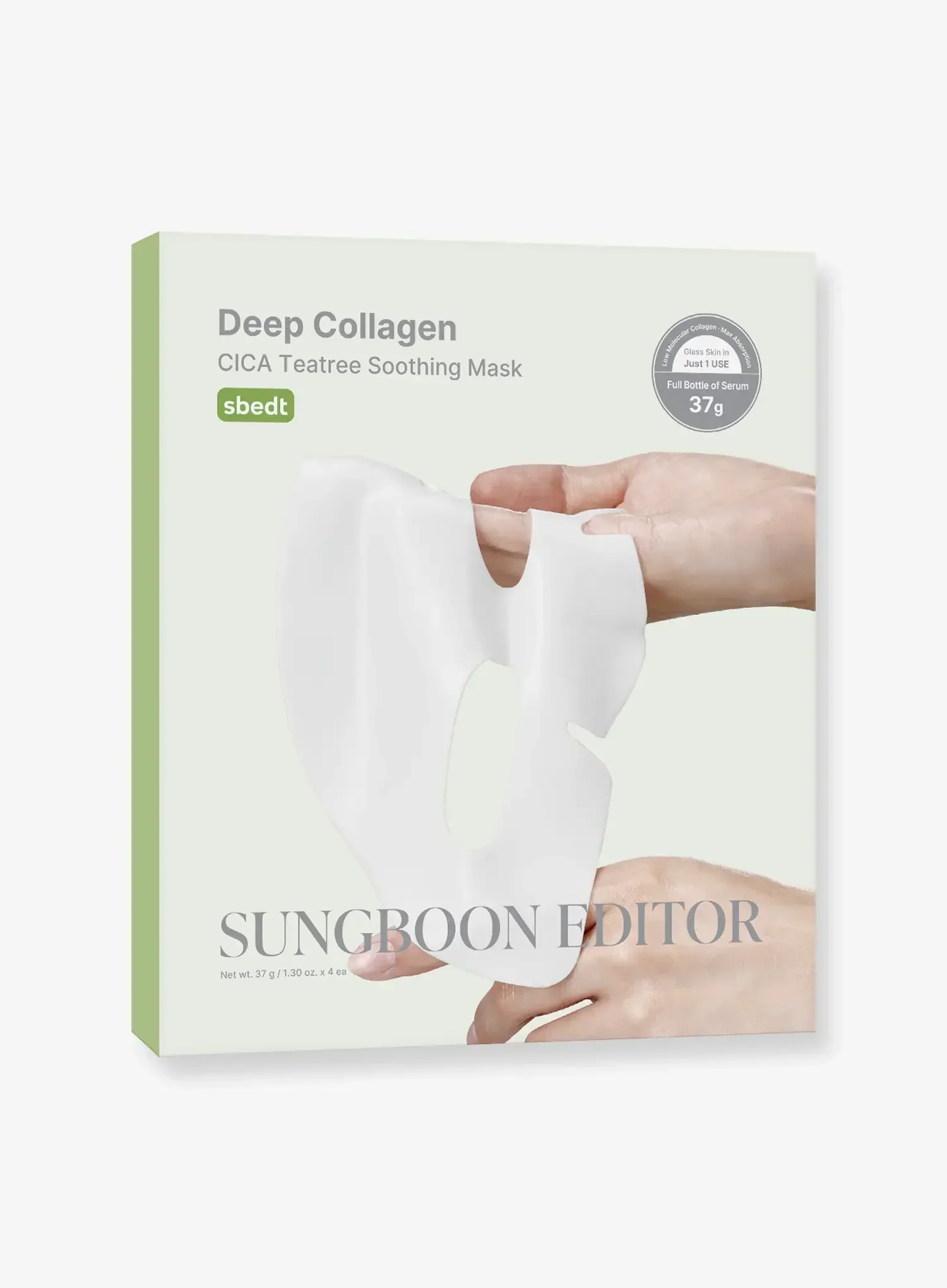 Deep Collagen Cica Teatree Soothing Mask (37g*4ea) - Image 2