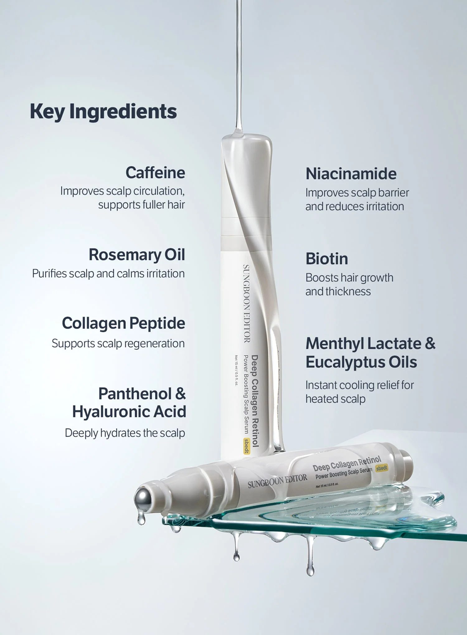 Deep Collagen Retinol Power Boosting Scalp Serum (15ml) - Image 4