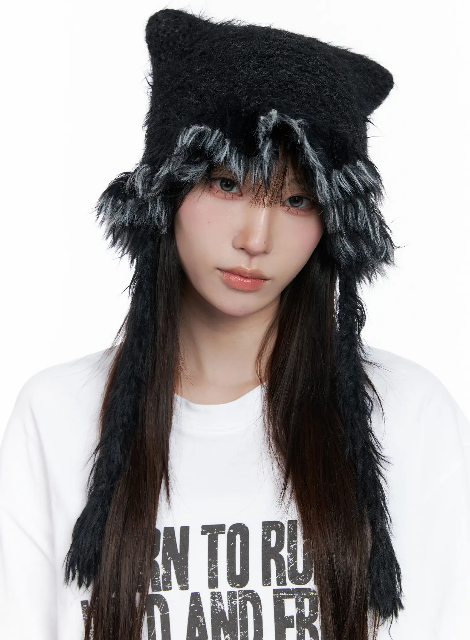Delilah Cat-Ear Faux Fur Beanie CO521