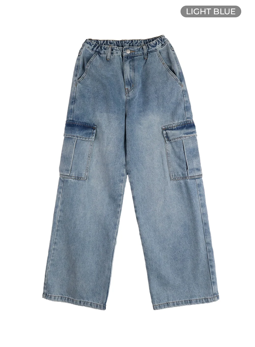 Denim Cargo Pants IF426 - Image 10