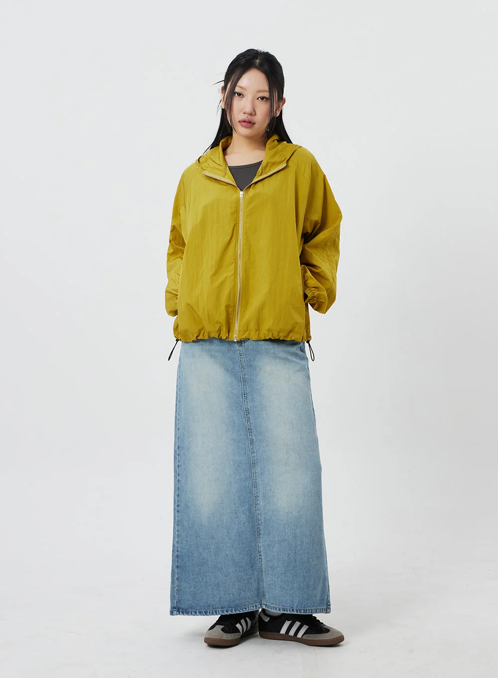 Denim Maxi Skirt CF324 - Image 3