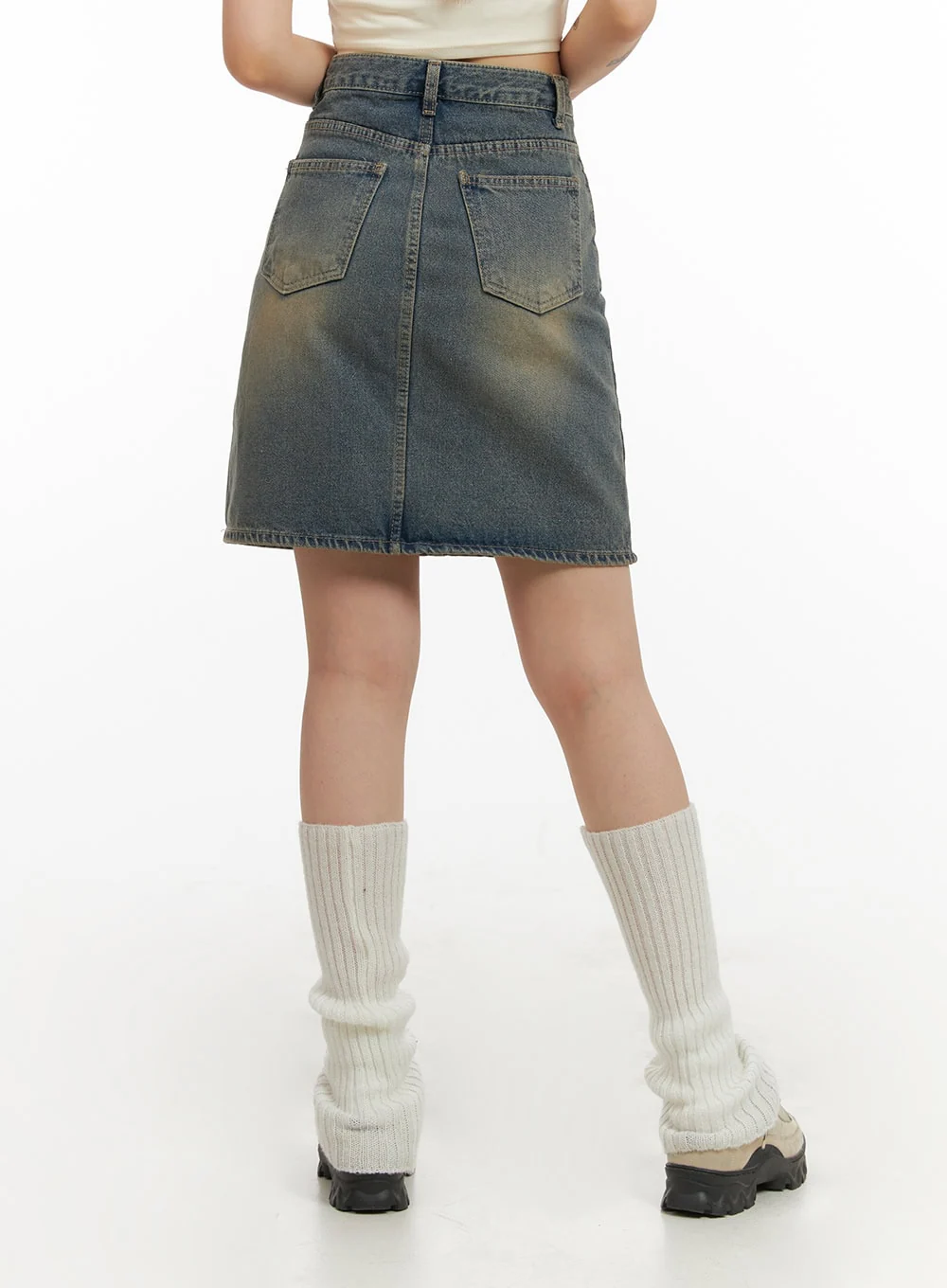 Denim Midi Skirt IY410 - Image 5