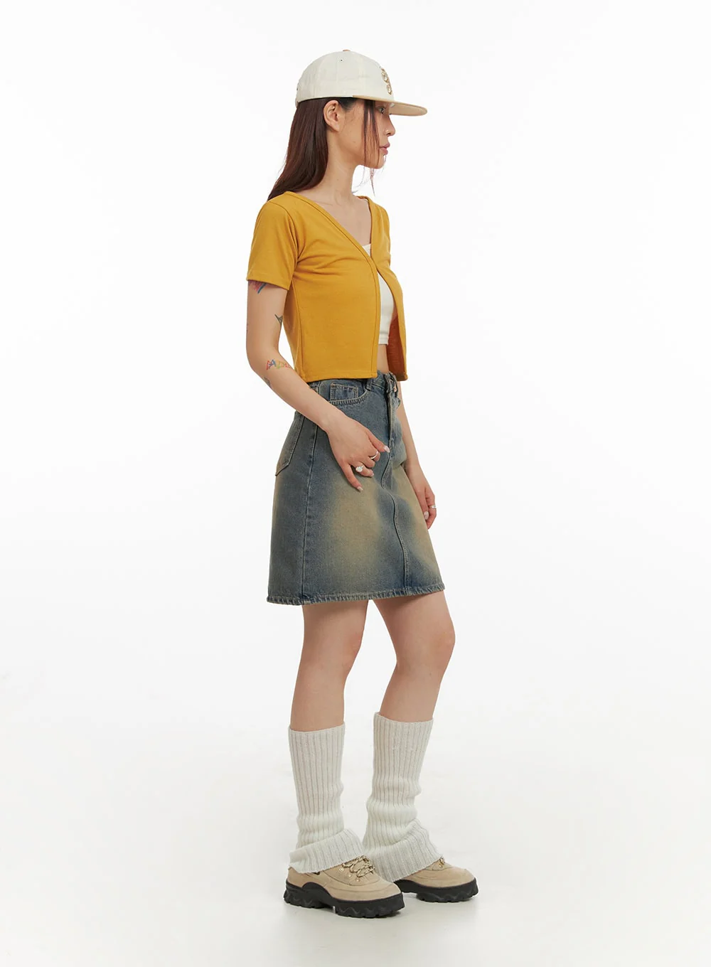 Denim Midi Skirt IY410 - Image 6
