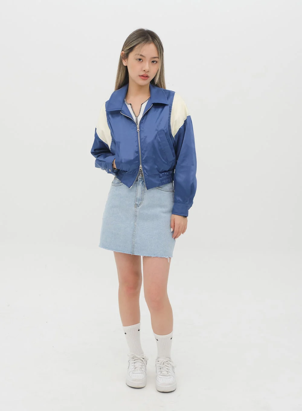 Denim Mini Skirt J28 - Image 8