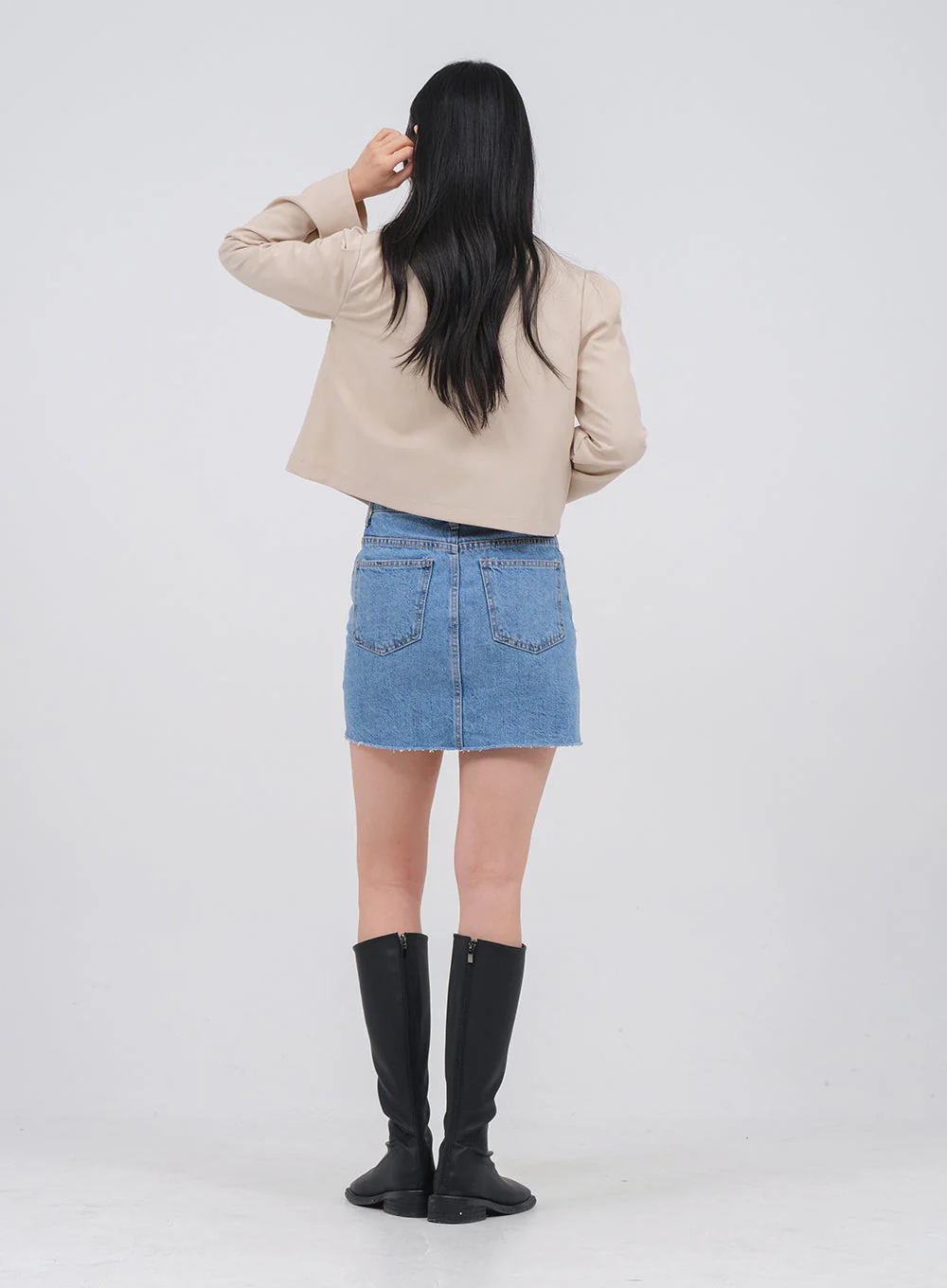 Denim Mini Skort U2202 - Image 5