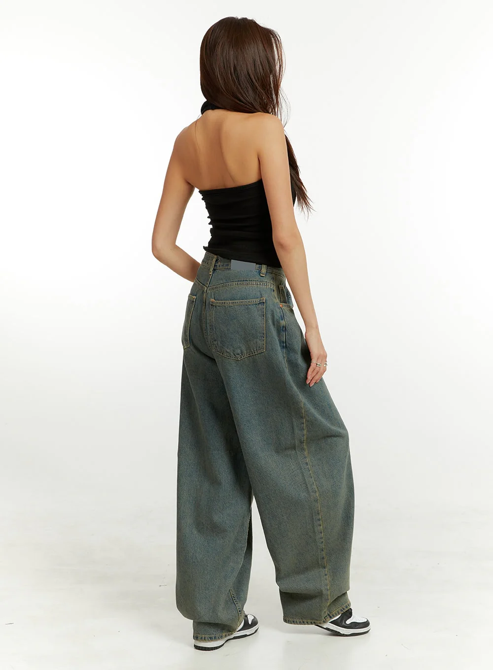 Denim Washed Baggy Jeans CU424 - Image 3