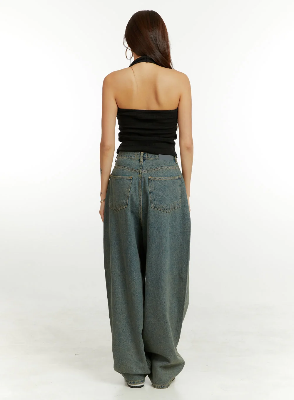 Denim Washed Baggy Jeans CU424 - Image 4