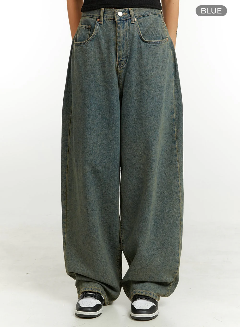 Denim Washed Baggy Jeans CU424 - Image 7