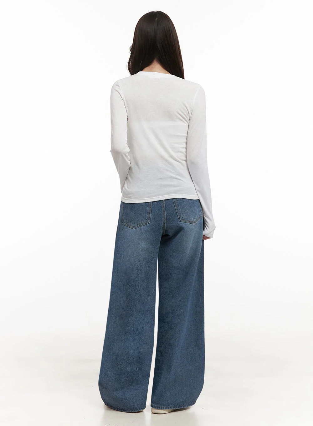Destiny Wide-Leg Jeans IJ510 - Image 8