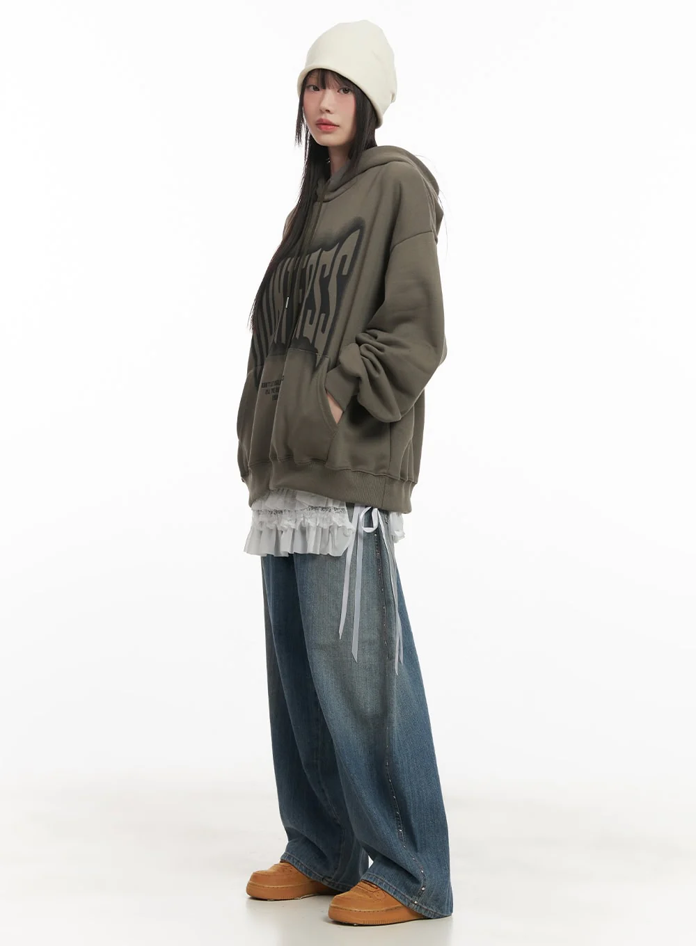 Dianne Studded Washed Baggy Jeans CF519 - Image 5