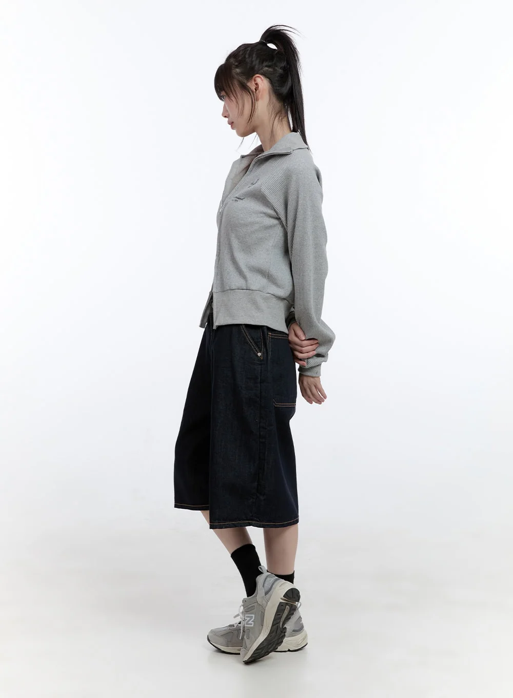 Dora Stitched Baggy Jorts CG413 - Image 4