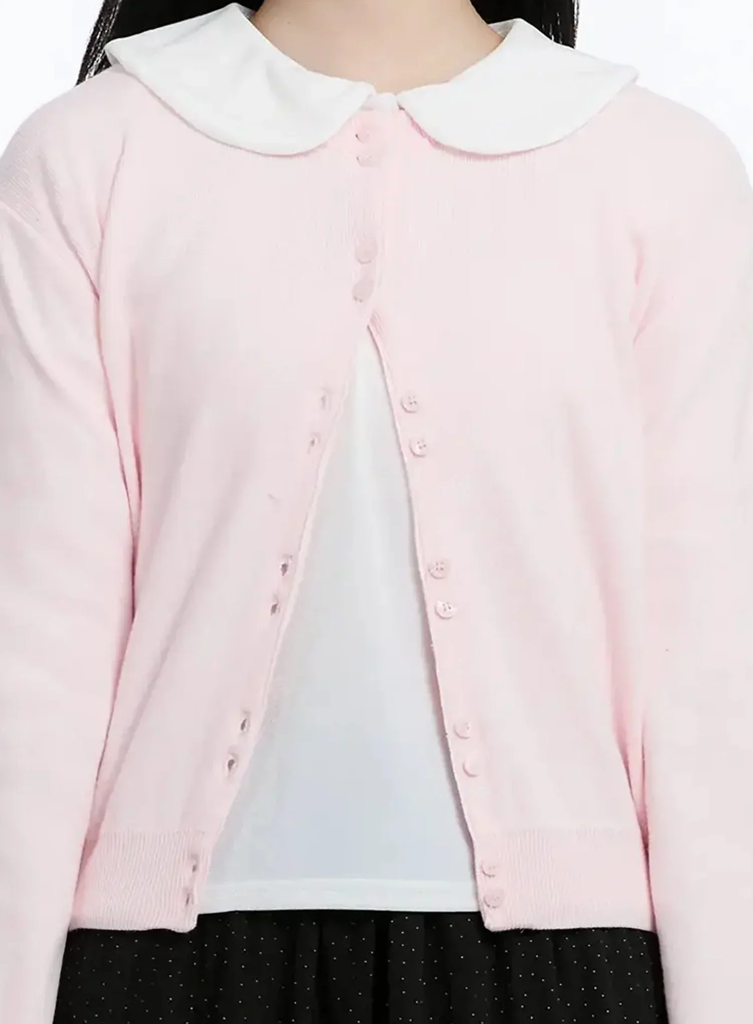 Double Button Knit Cardigan IM513 - Image 4