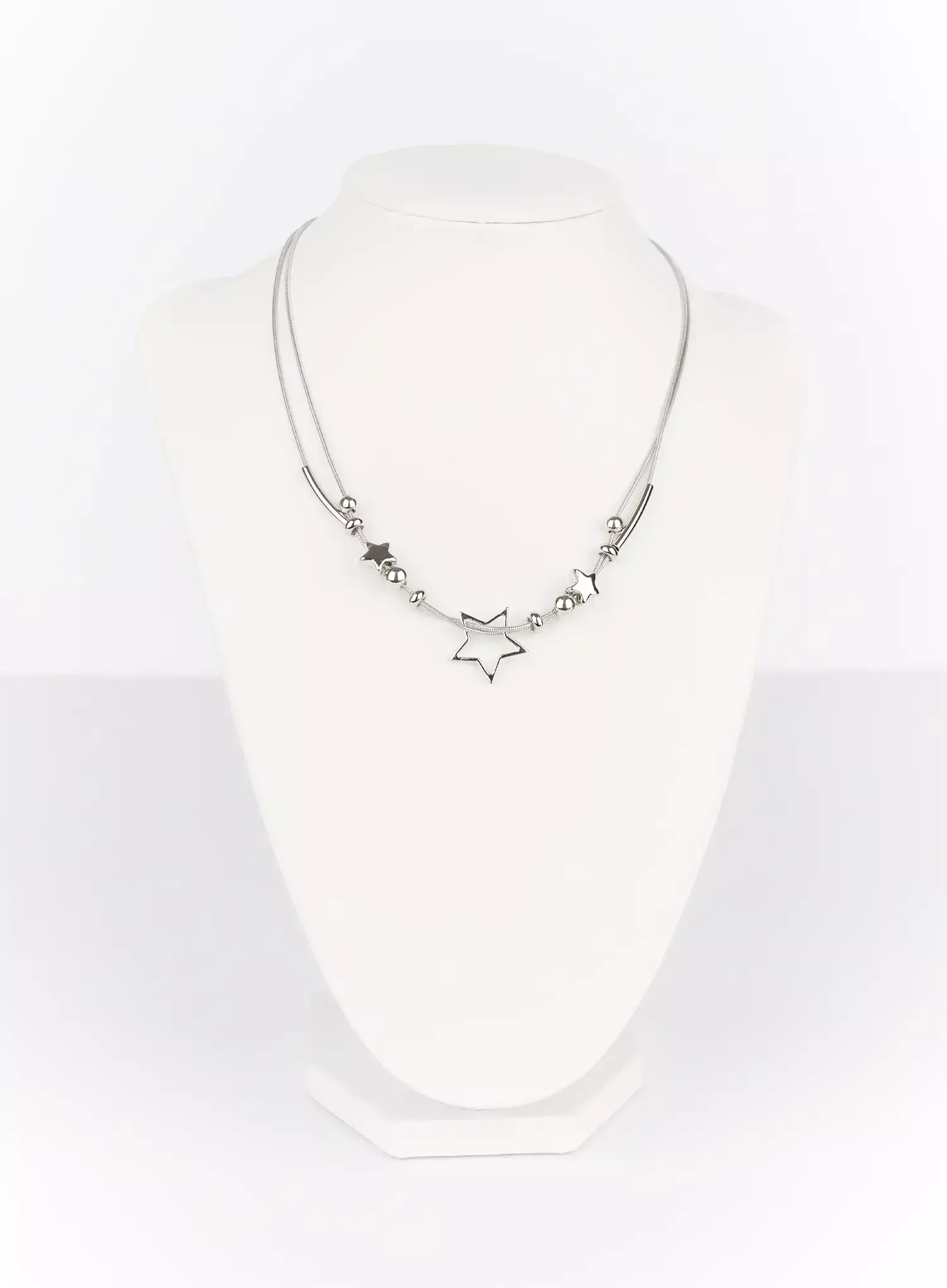 Double-Chain Star Necklace IJ528 - Image 9