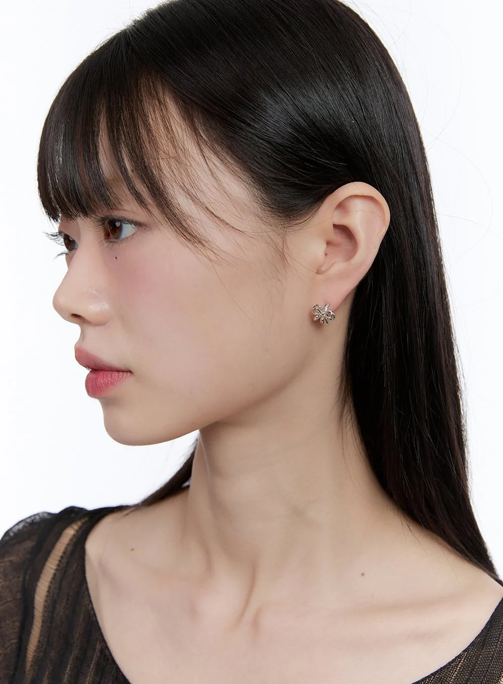 Double Ribbon Earrings IG406 - Image 2