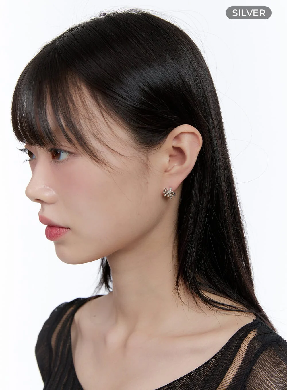 Double Ribbon Earrings IG406 - Image 5