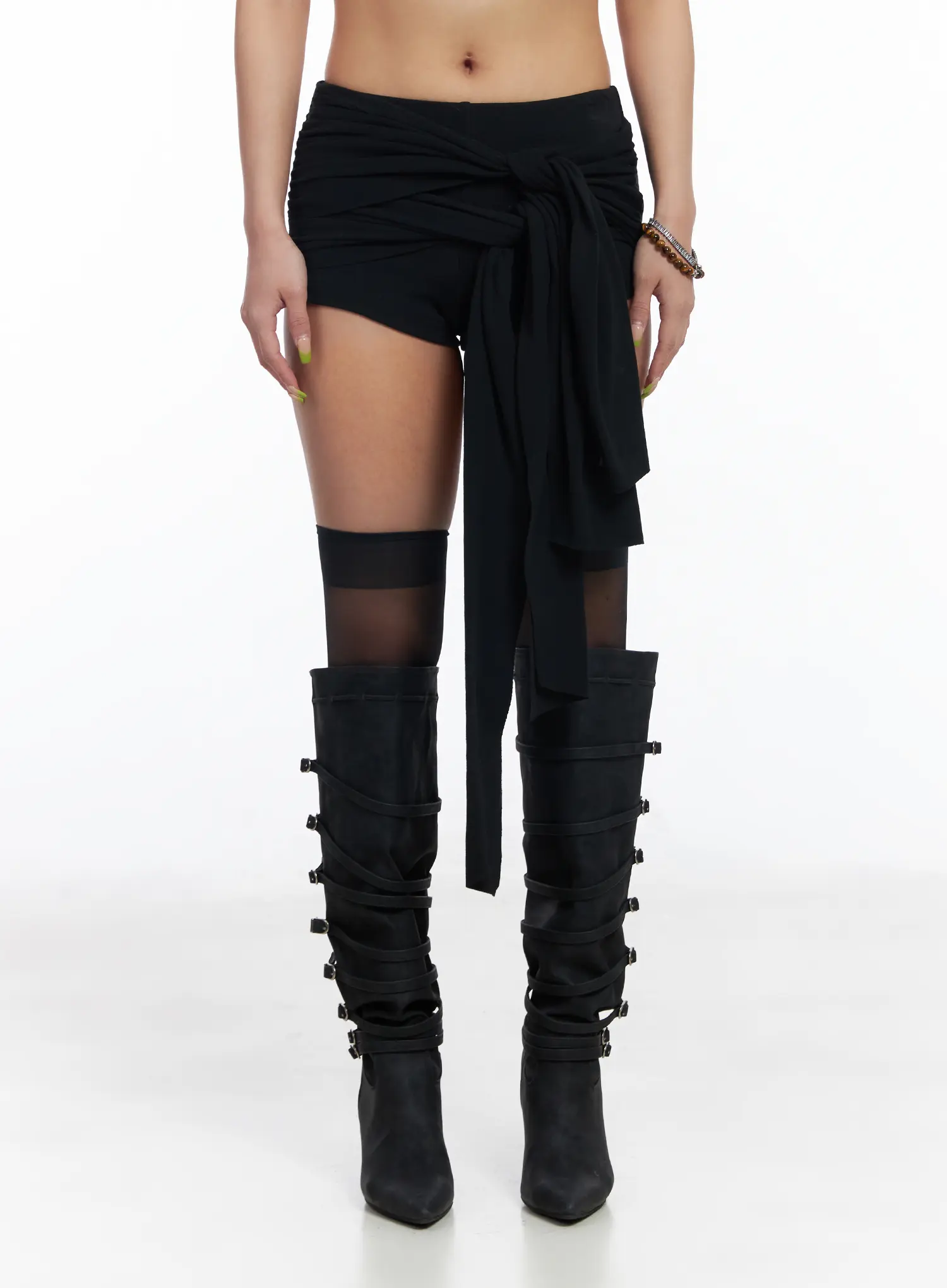 Double Ribbon Layered Shorts CM525 - Image 8