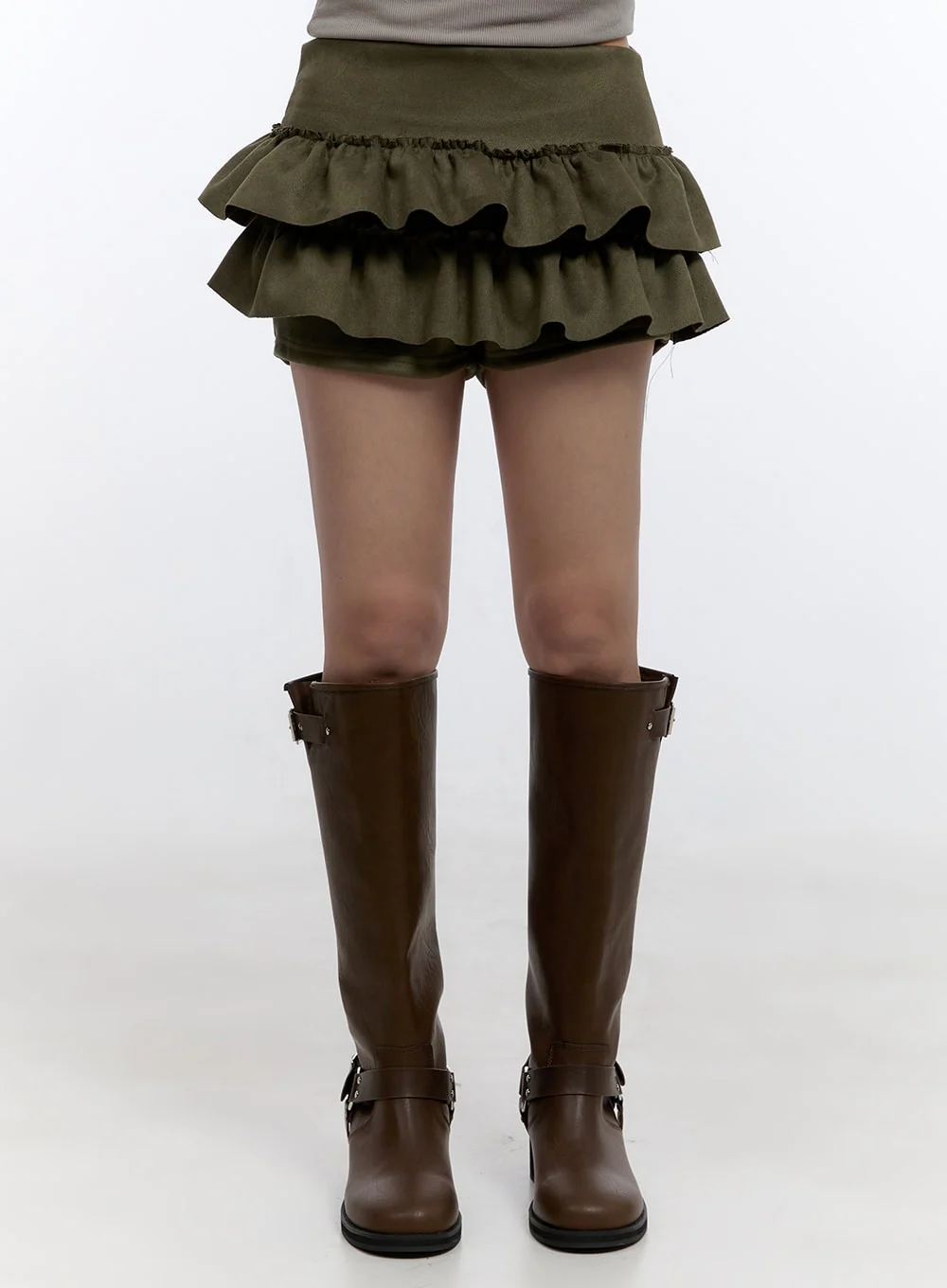 Double Ruffle Mini Skirt CO423