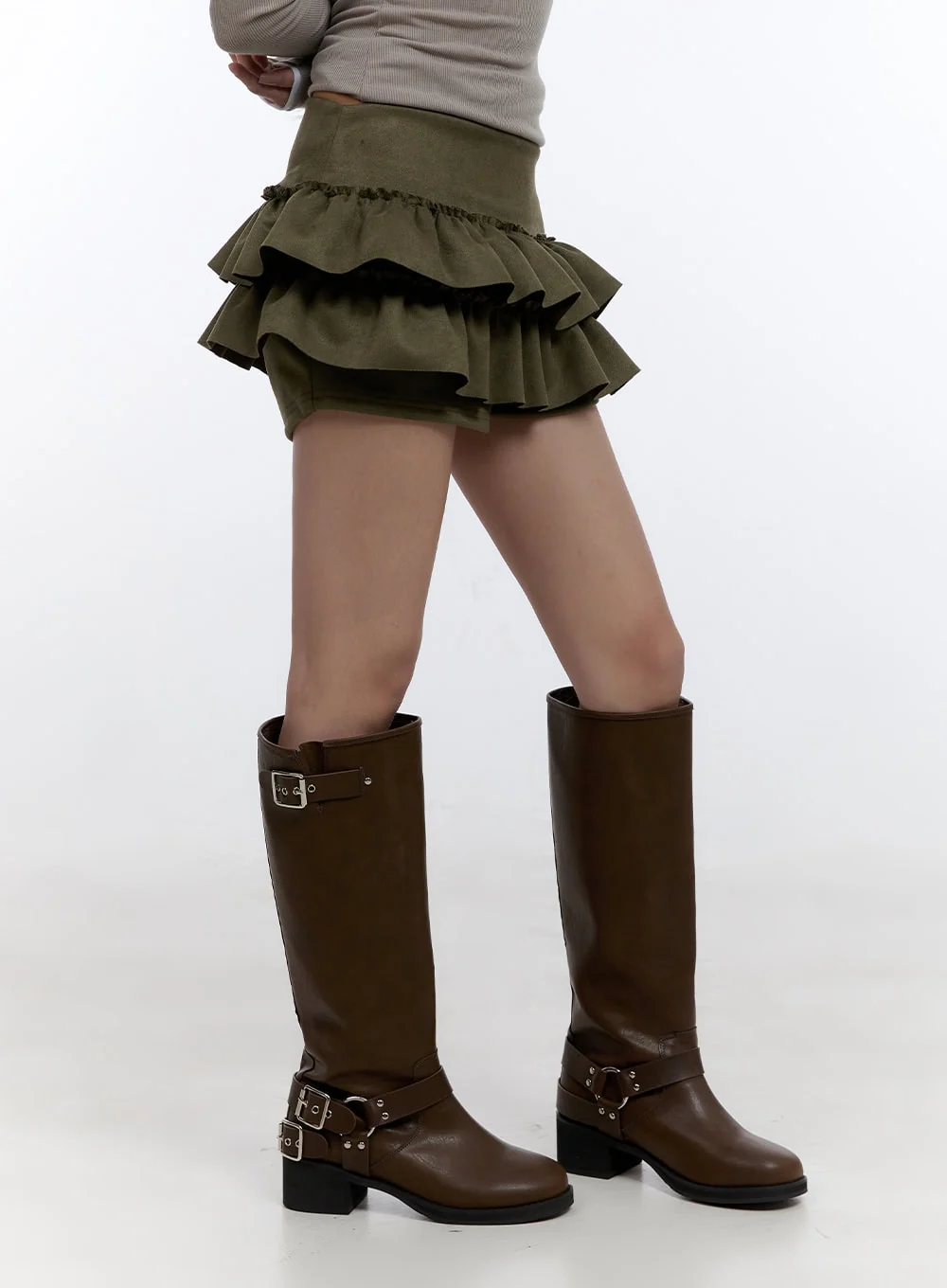 Double Ruffle Mini Skirt CO423 - Image 3