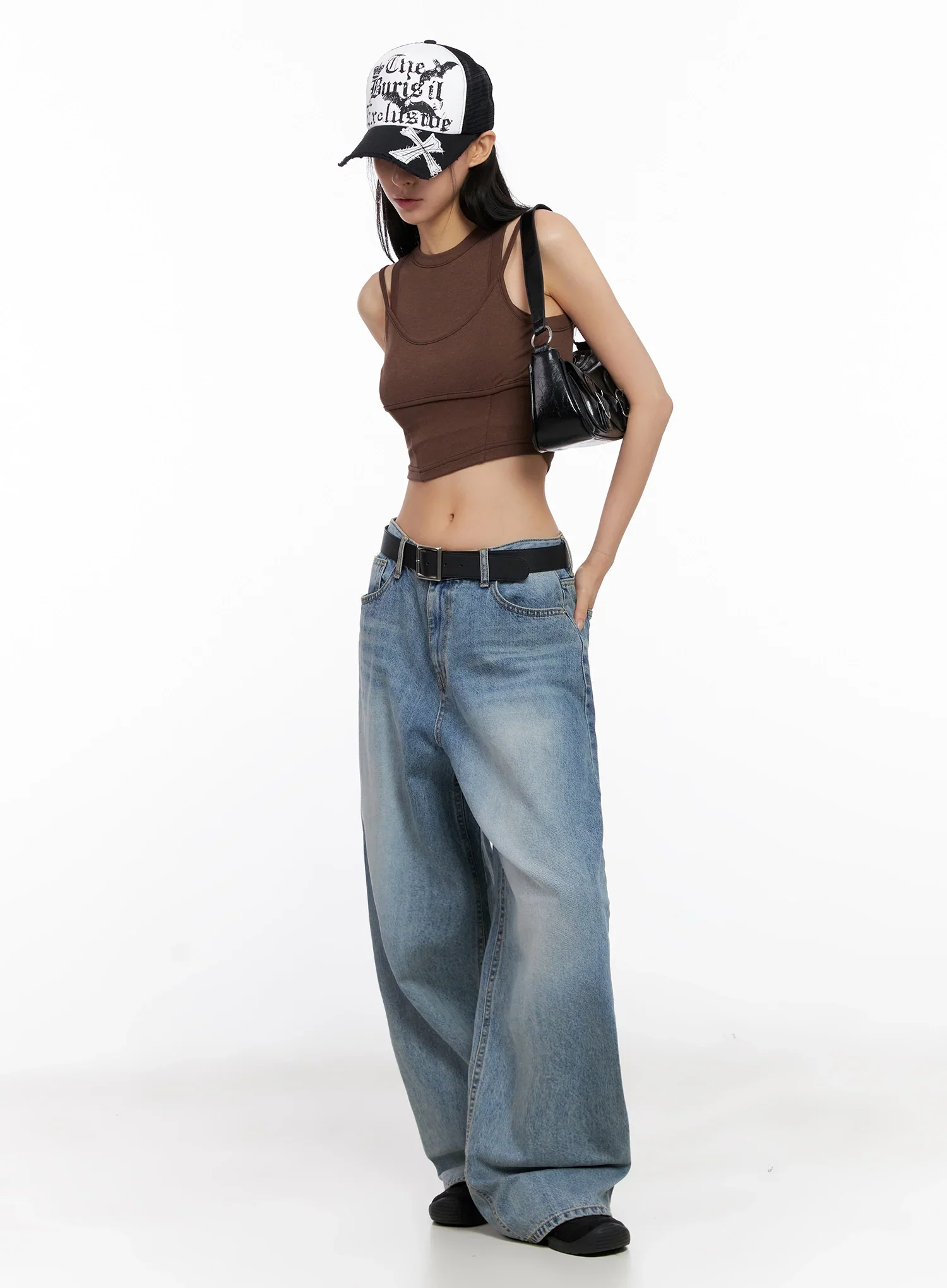 Double Strap Sleeveless Crop Top IG508 - Image 15