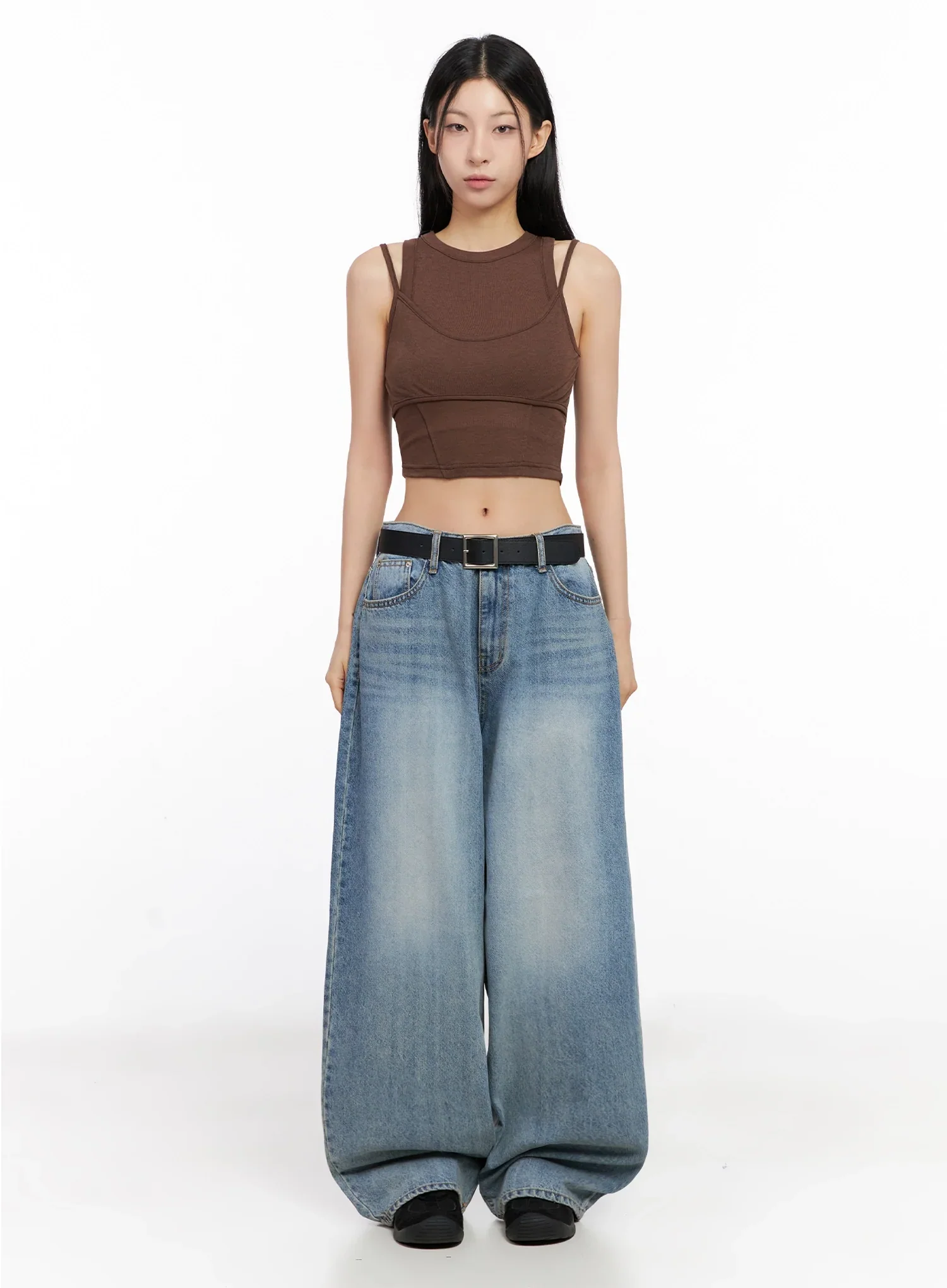 Double Strap Sleeveless Crop Top IG508 - Image 4