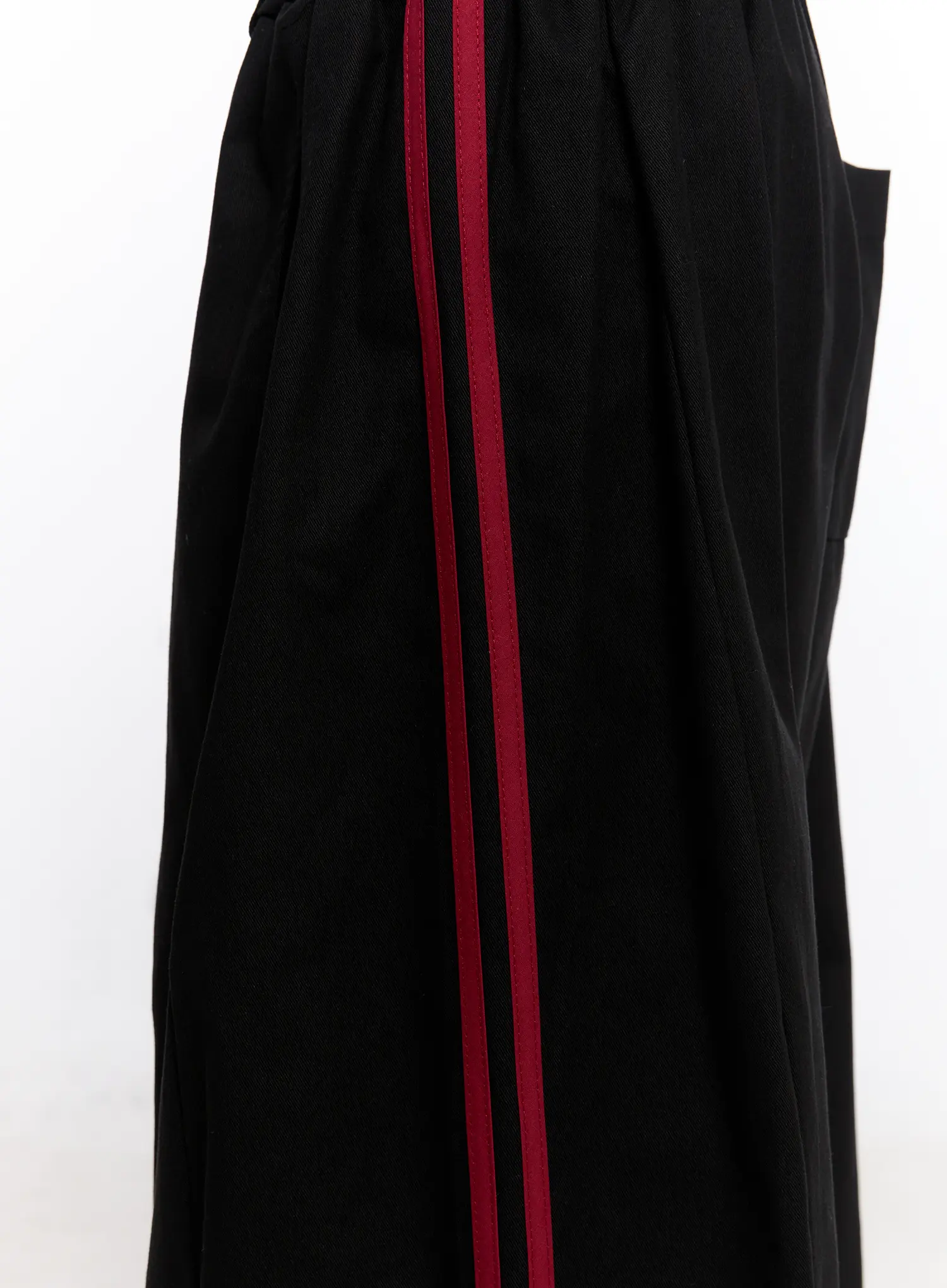 Double Stripe Wide Cotton Pants CO501 - Image 6