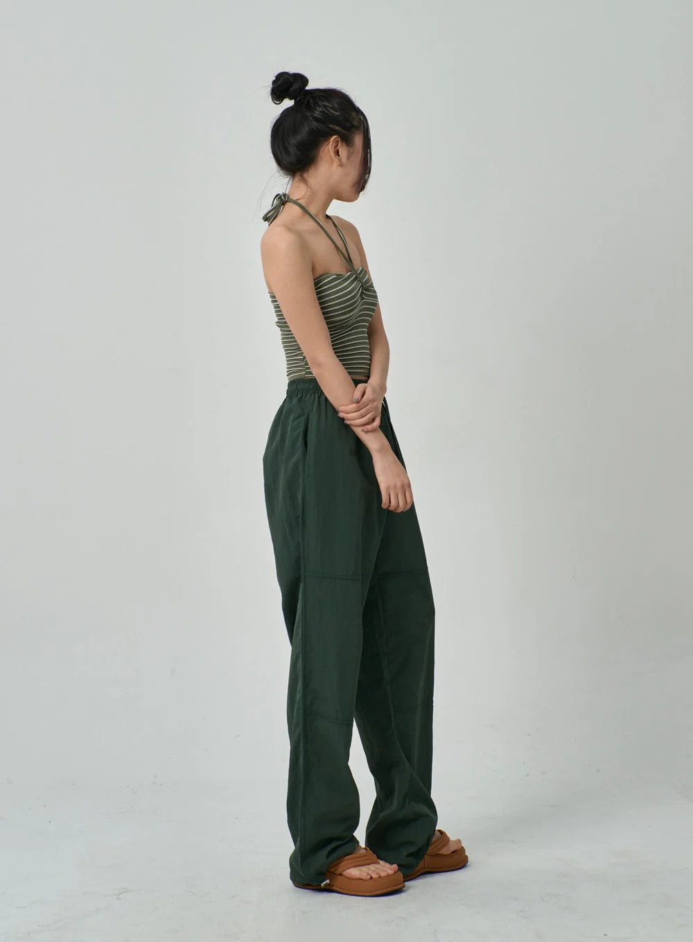 Drawstring Baggy Track Pants IF309 - Image 10