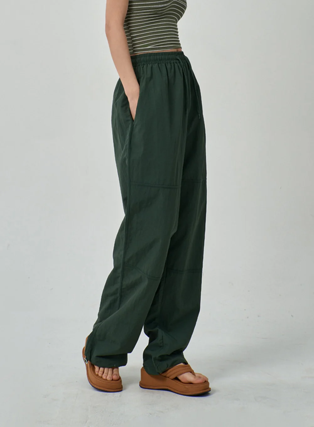 Drawstring Baggy Track Pants IF309 - Image 11