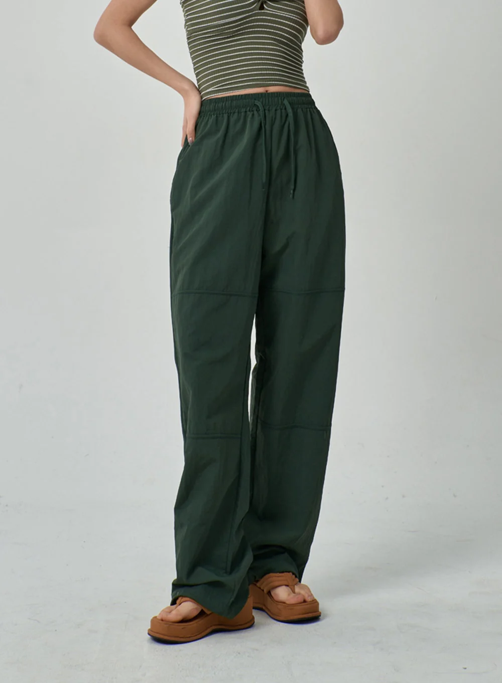 Drawstring Baggy Track Pants IF309 - Image 6