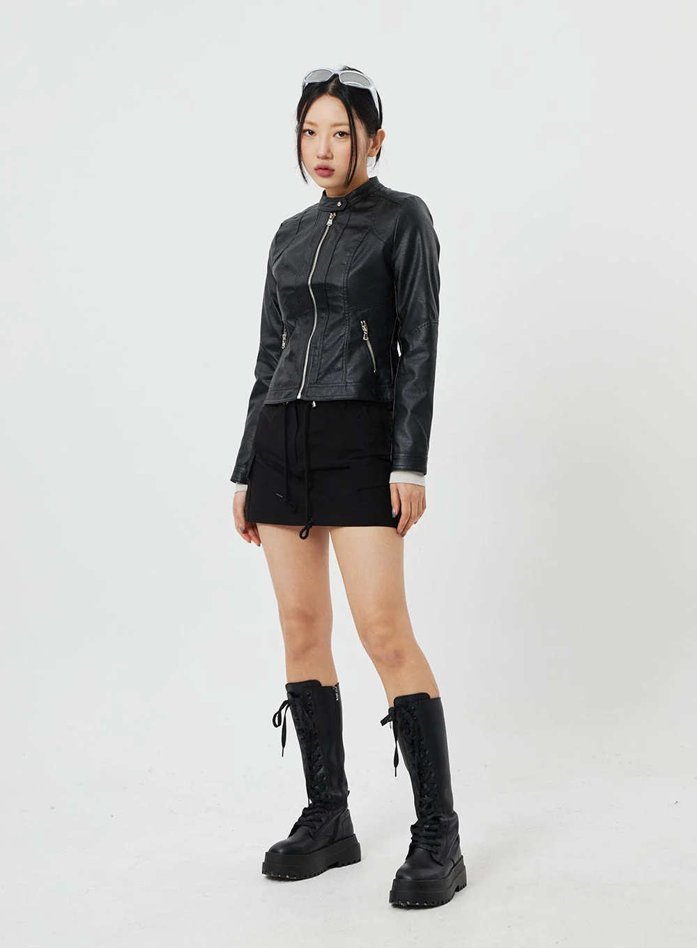 Drawstring Mini Skirt CF314 - Image 10
