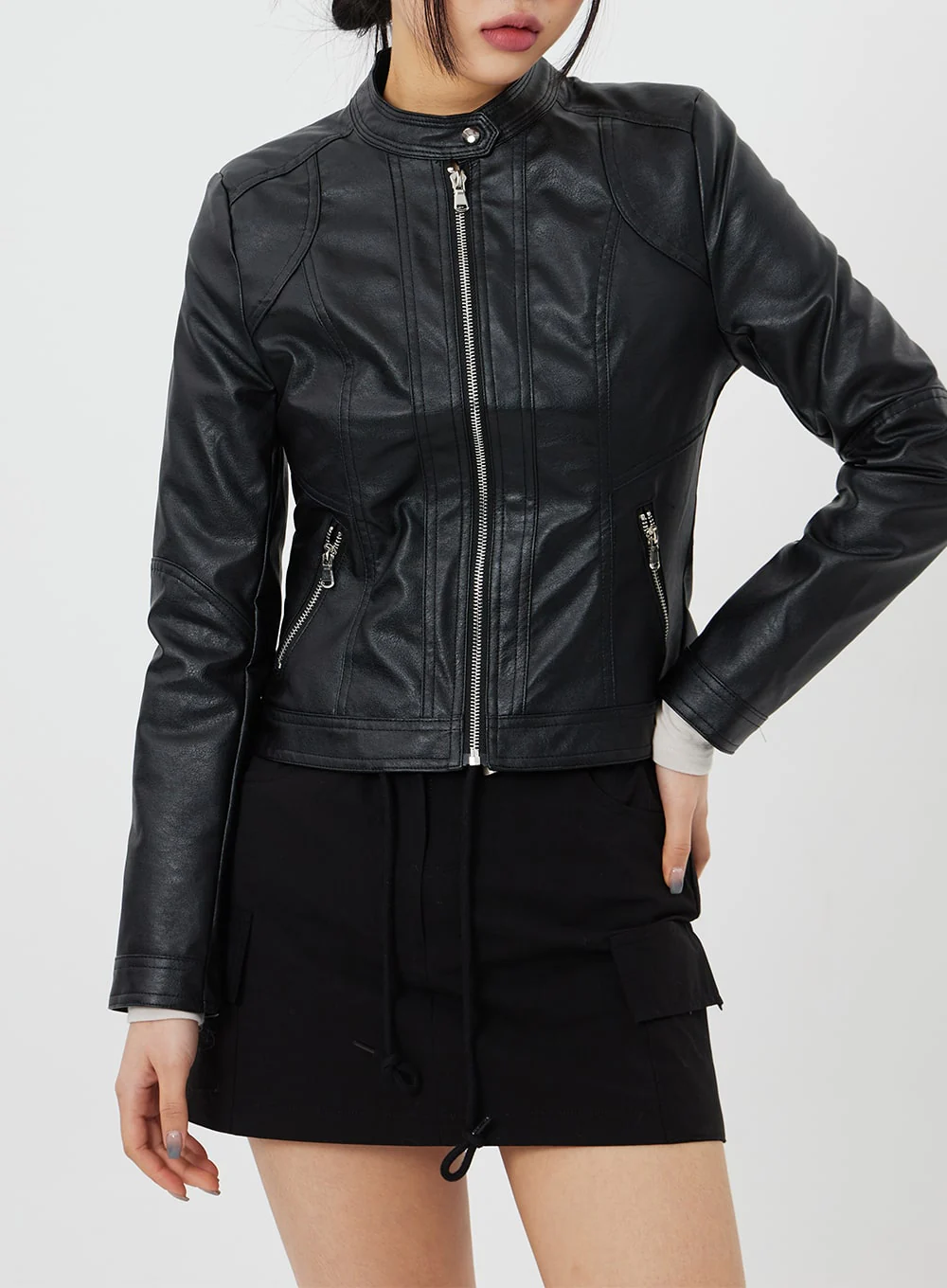 Drawstring Mini Skirt CF314 - Image 11
