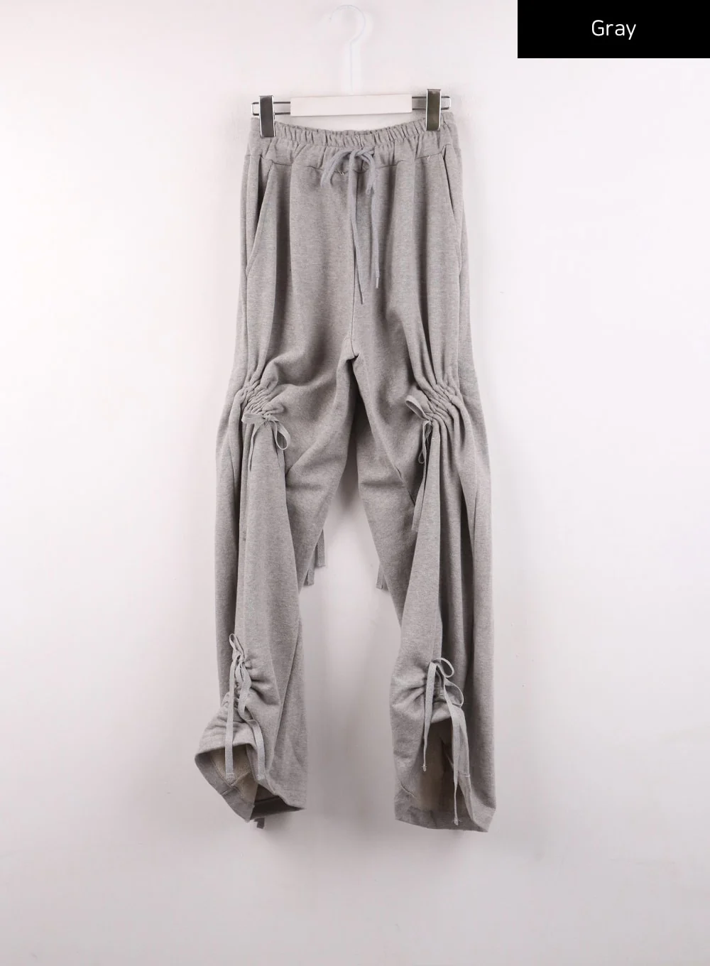 Drawstring Ribbon Detail Sweatpants IJ430 - Image 11