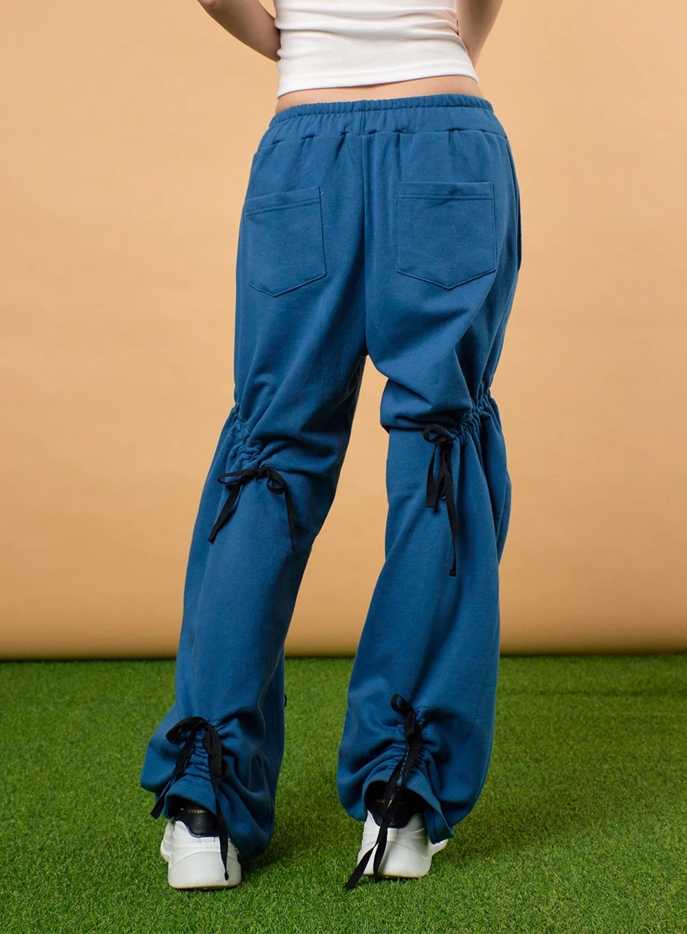 Drawstring Ribbon Detail Sweatpants IJ430 - Image 5
