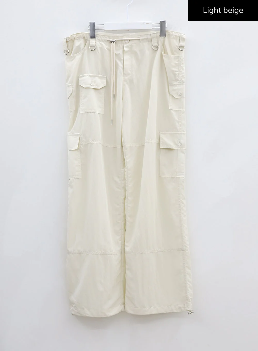 Drawstring Waist Wide Cargo Pants CU13 - Image 18