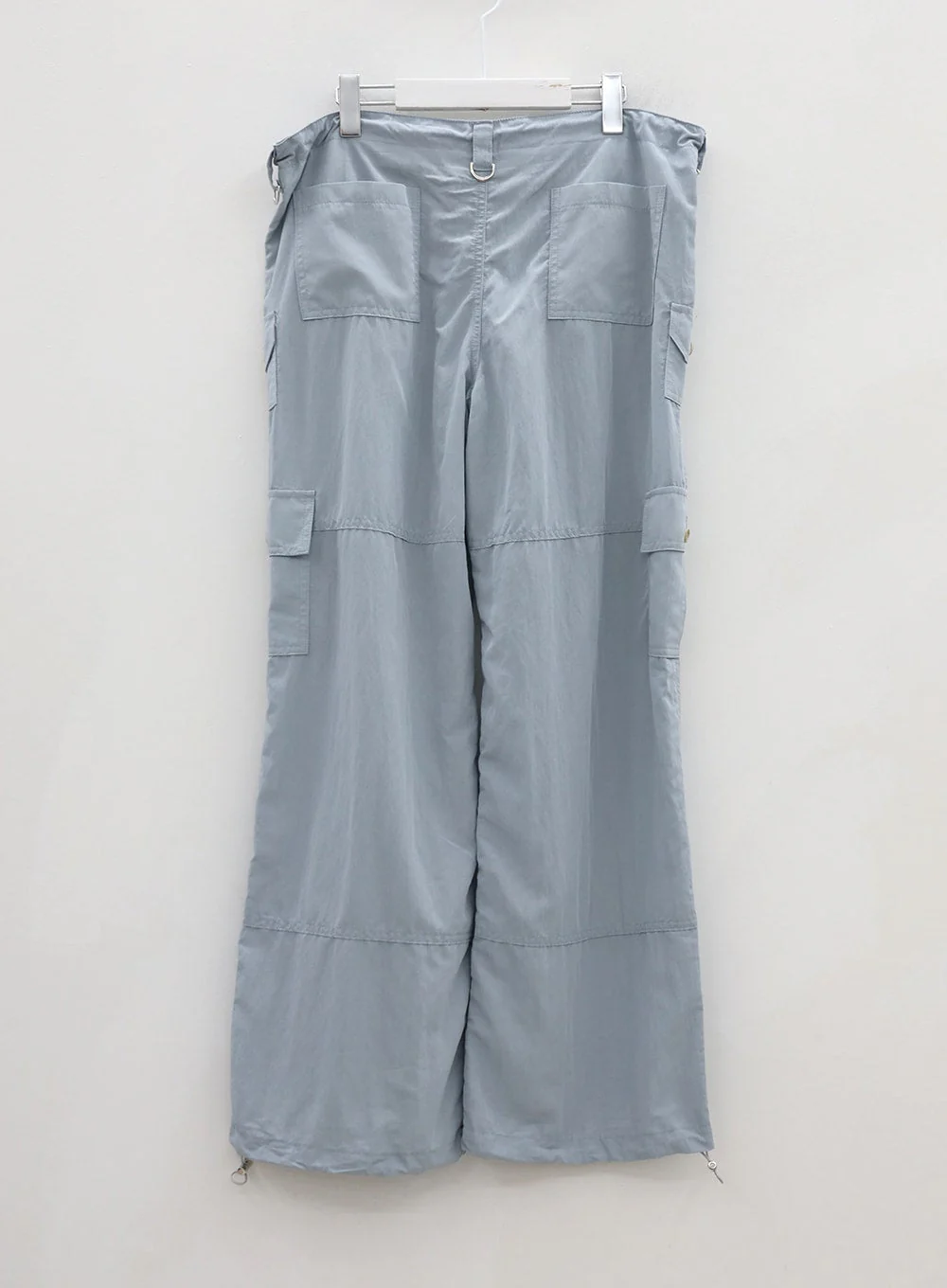 Drawstring Waist Wide Cargo Pants CU13 - Image 20