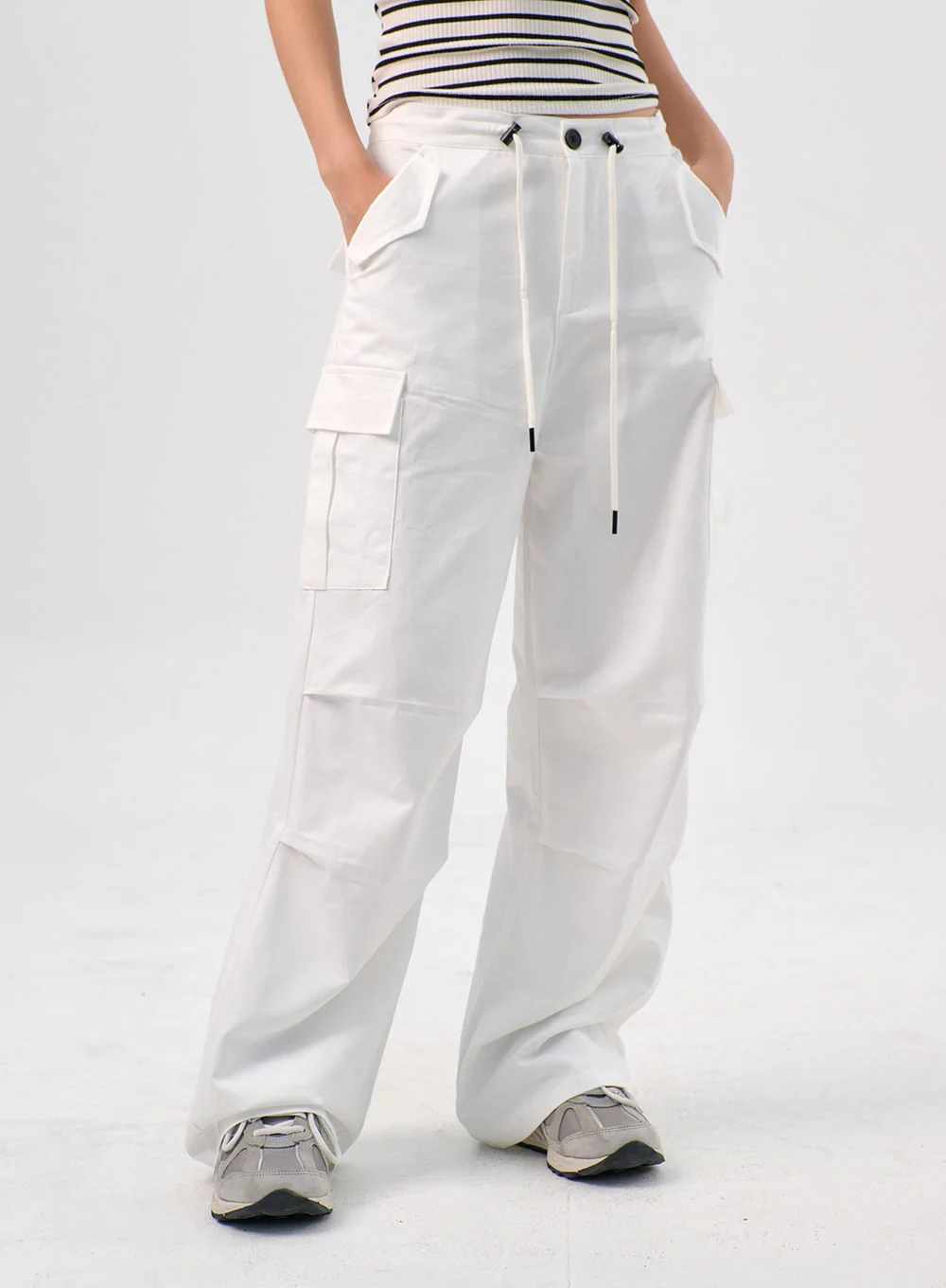 Drawstring Wide Pants IL310 - Image 7