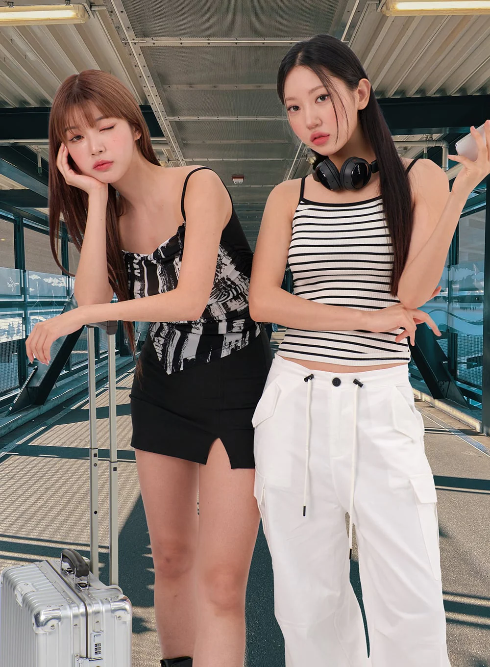 Drawstring Wide Pants IL310 - Image 8