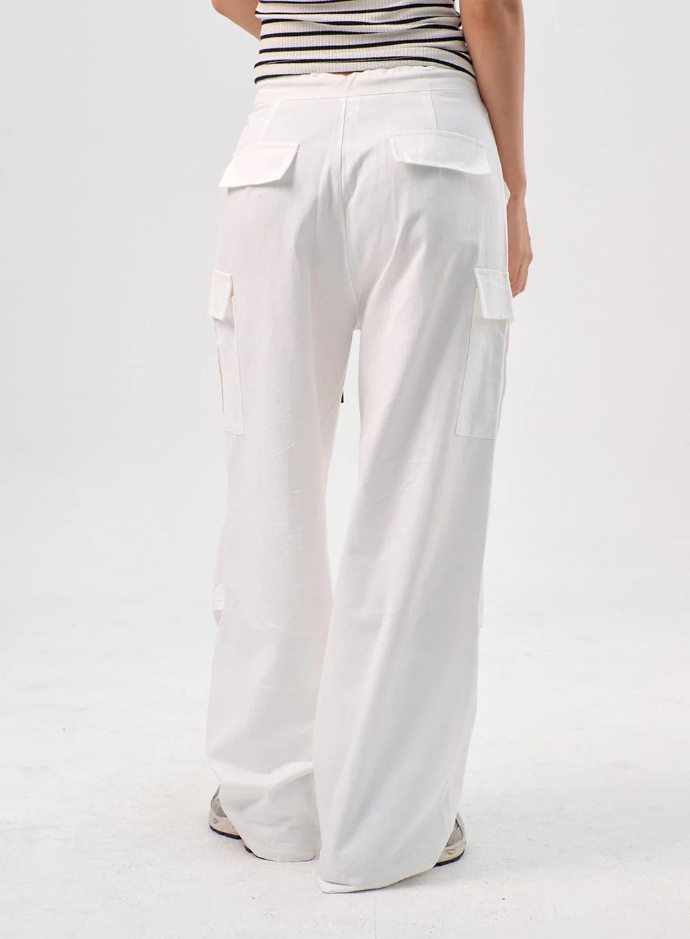Drawstring Wide Pants IL310 - Image 9