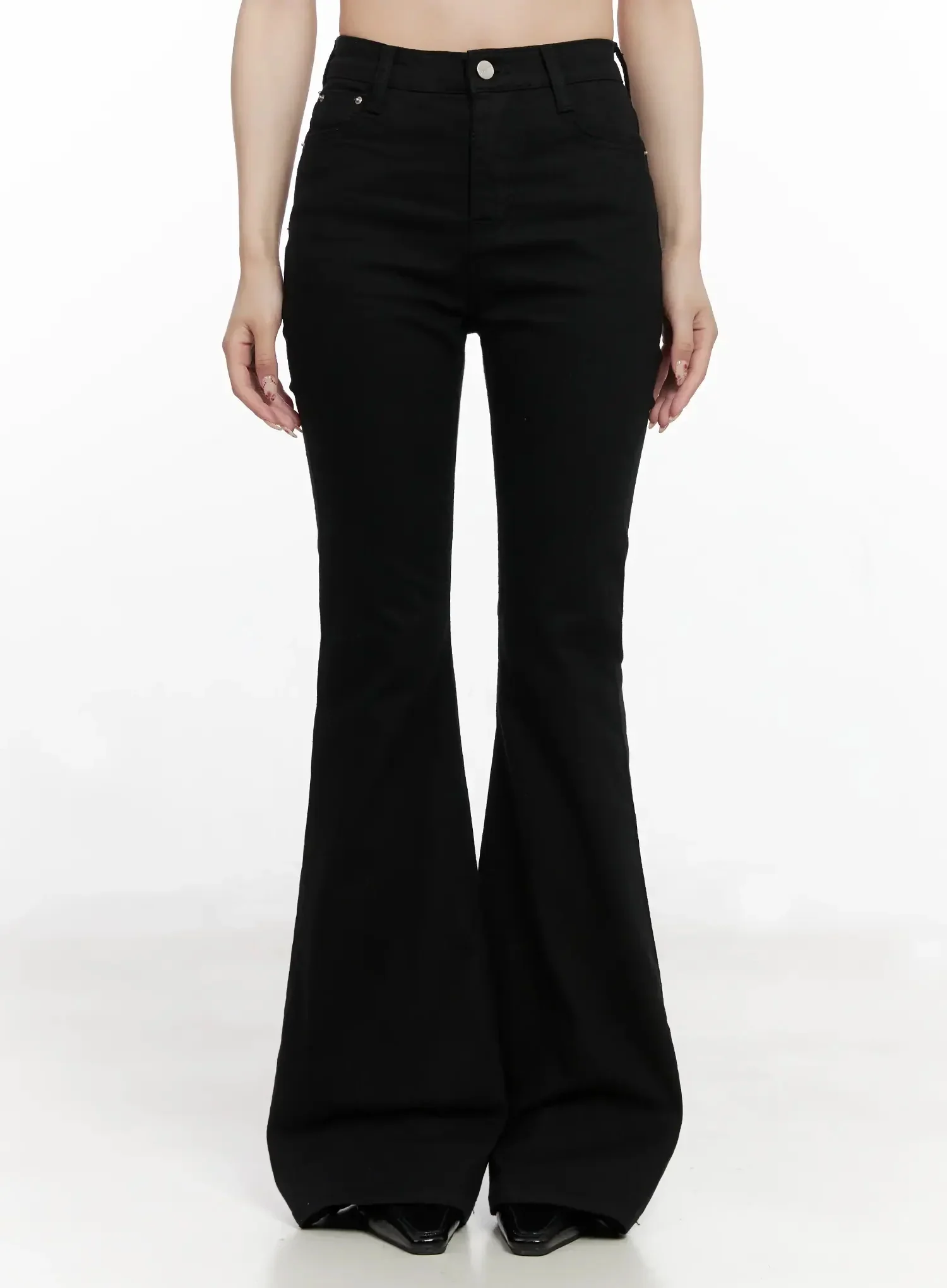 Dream Chic Black Flare Jeans IN514