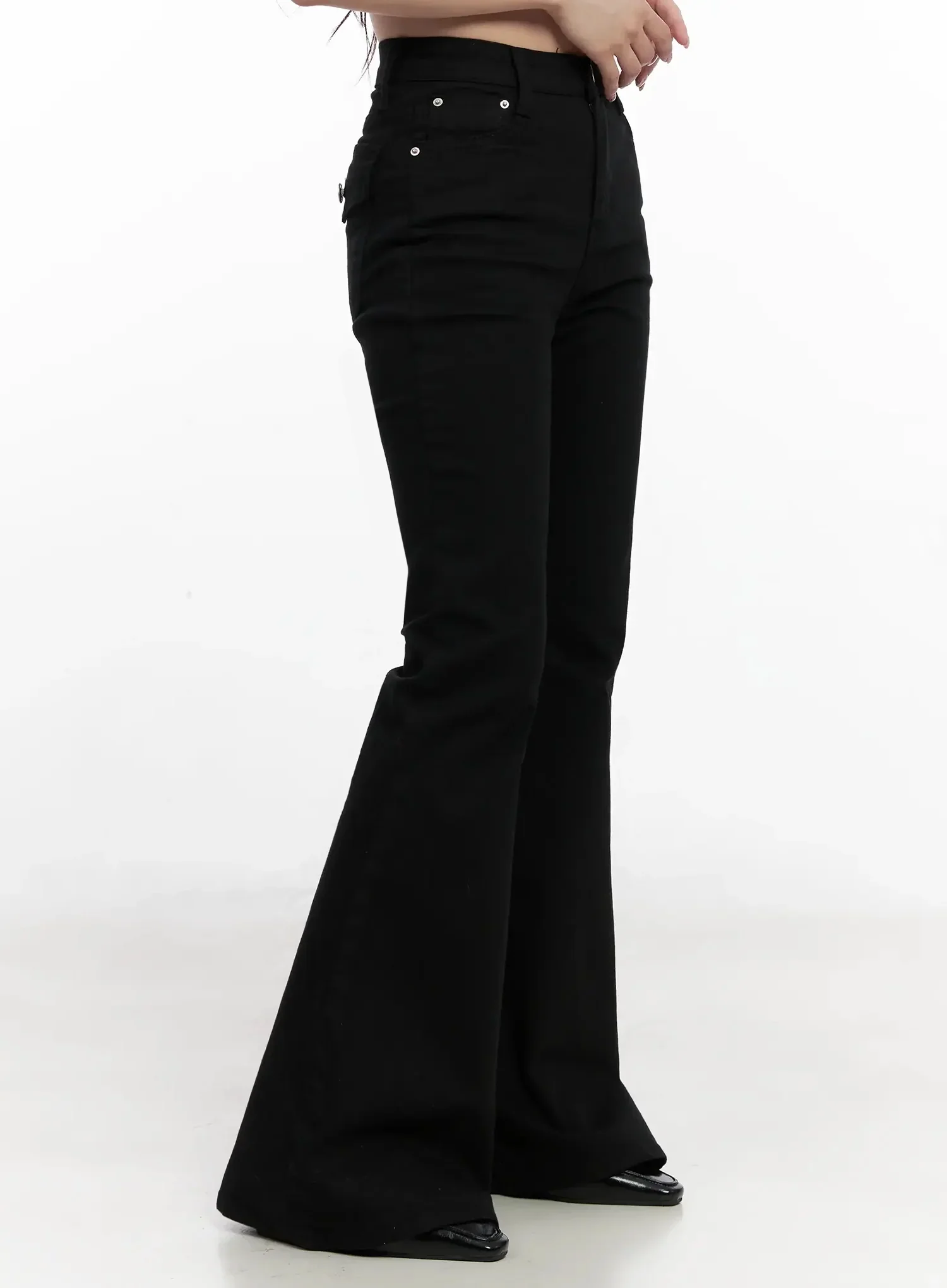 Dream Chic Black Flare Jeans IN514 - Image 10