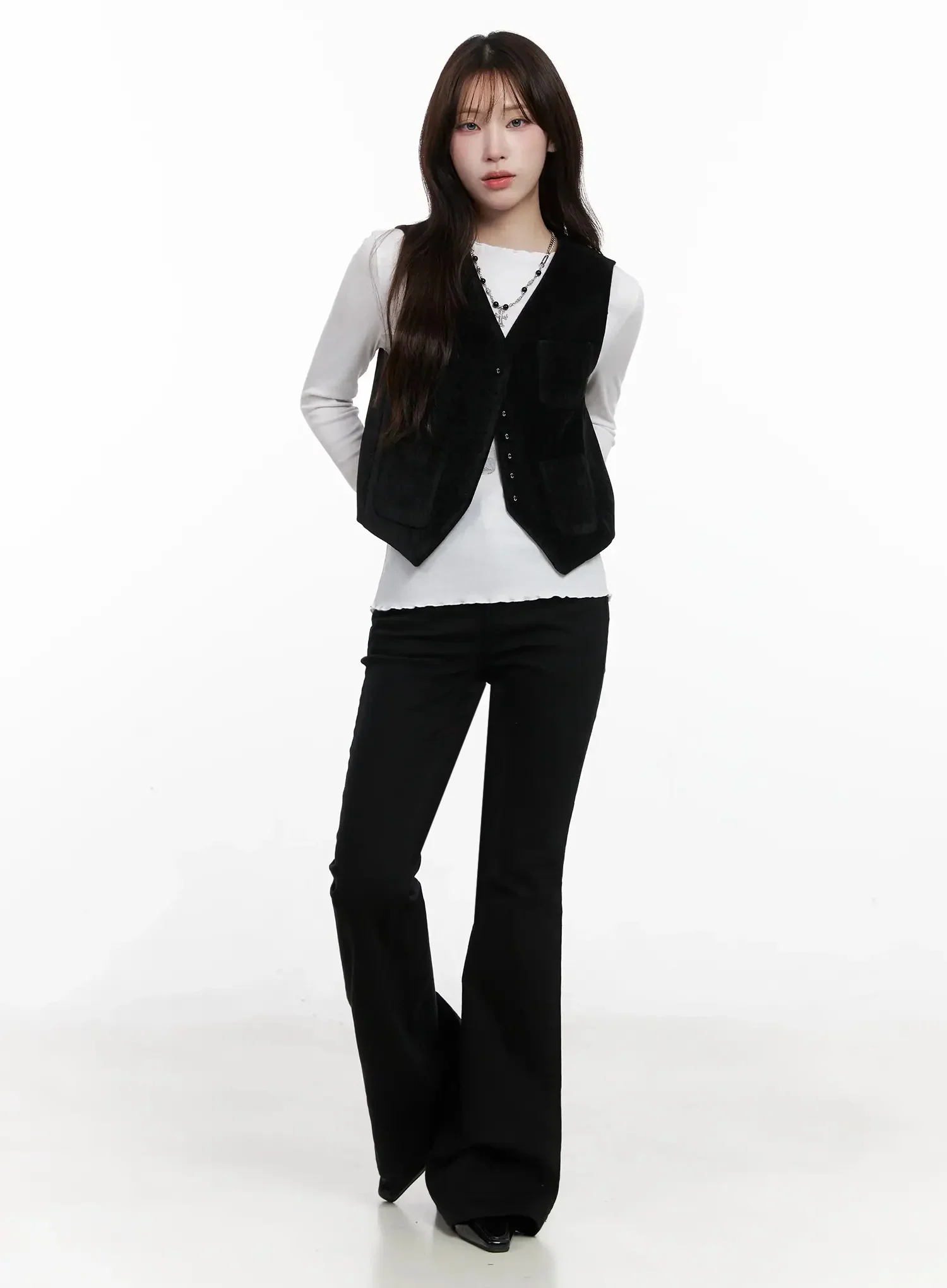 Dream Chic Black Flare Jeans IN514 - Image 6