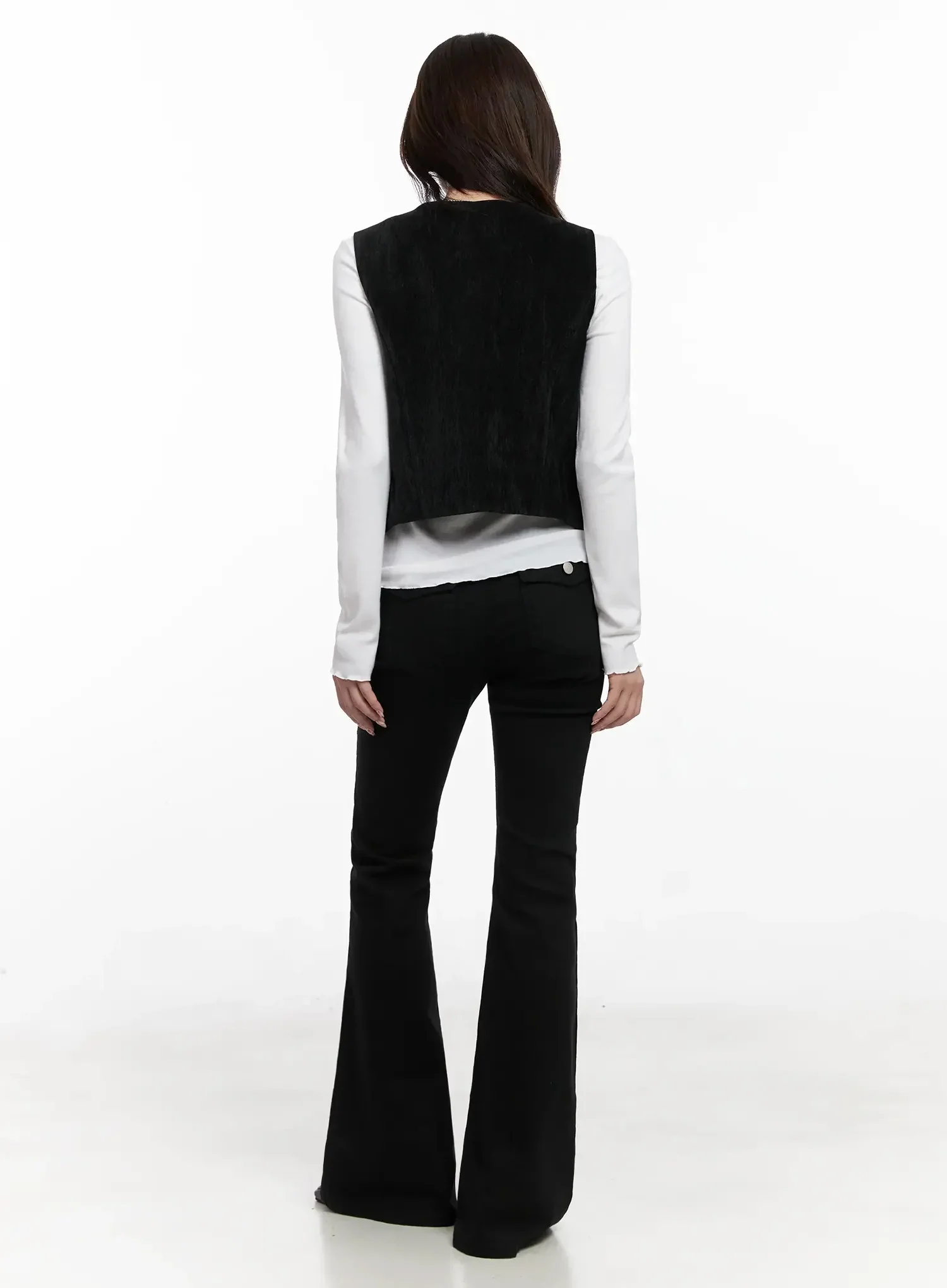 Dream Chic Black Flare Jeans IN514 - Image 8