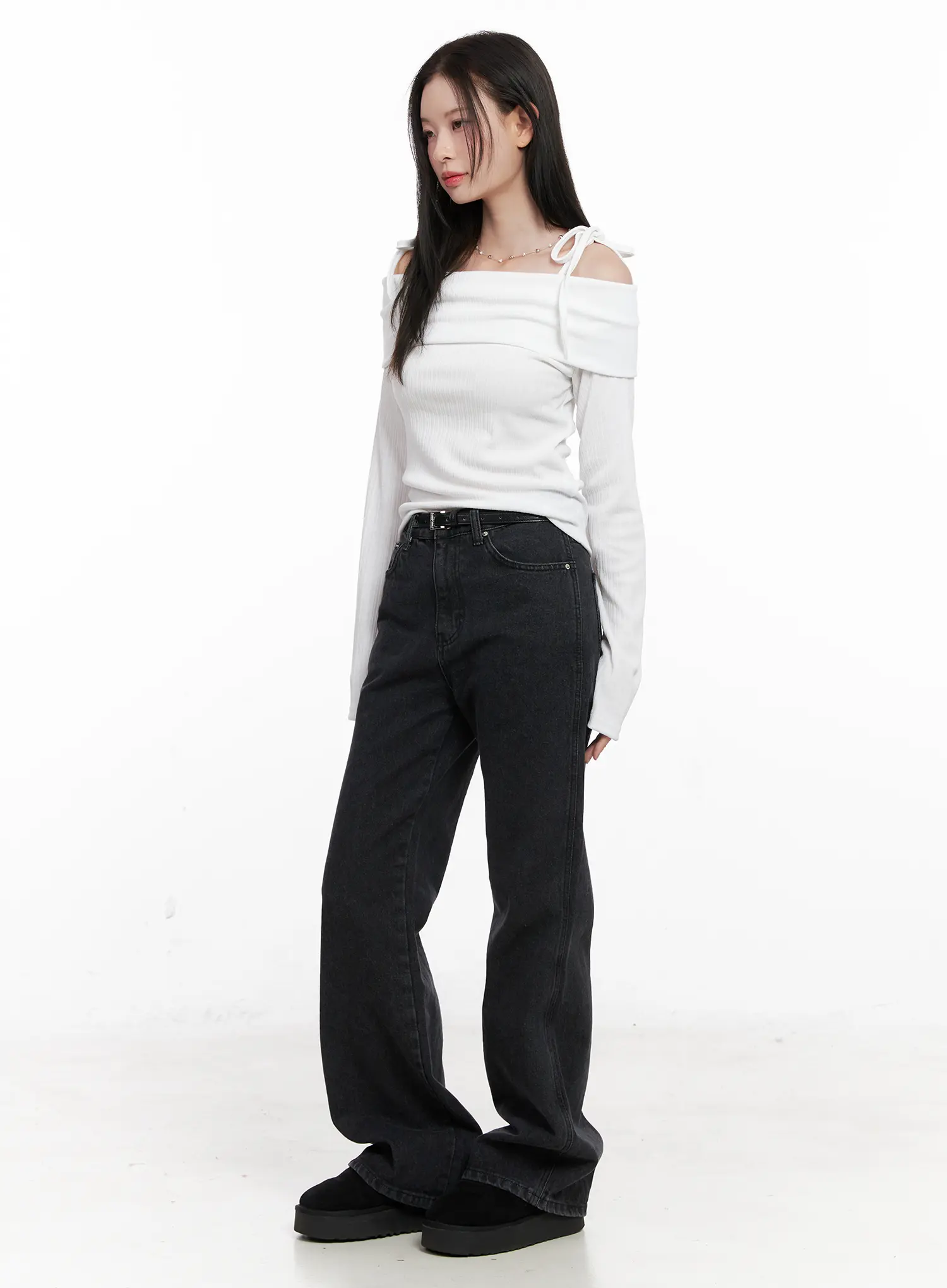 Eileen Belted Flare Jeans CN504 - Image 5