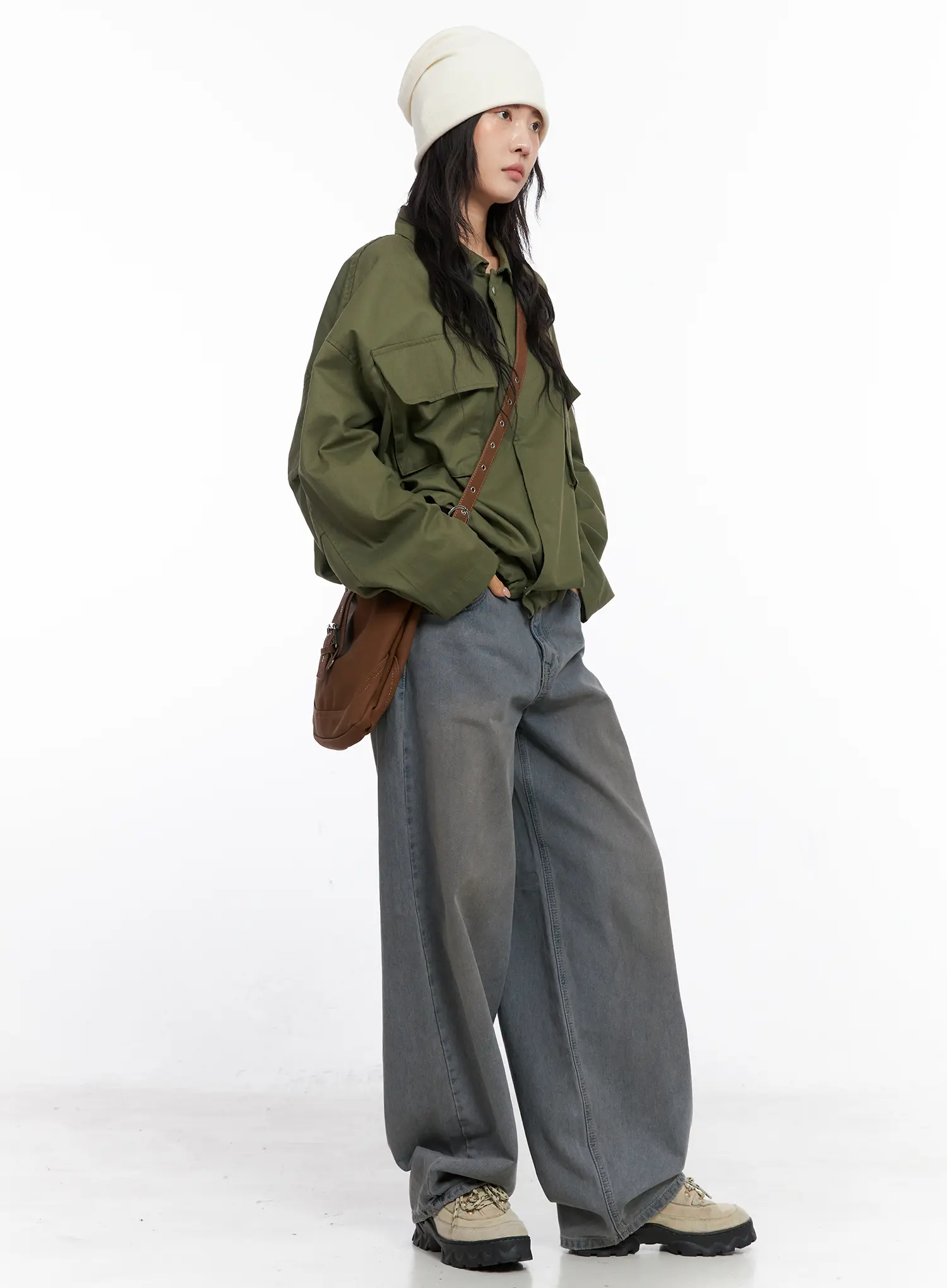 Elaina Vintage-Washed Baggy Jeans CC1809 - Image 5