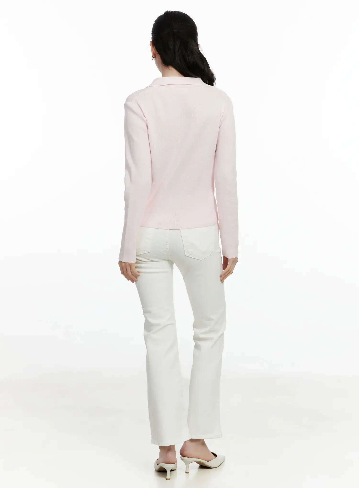 Elegant Collar Knit Top F502 - Image 8