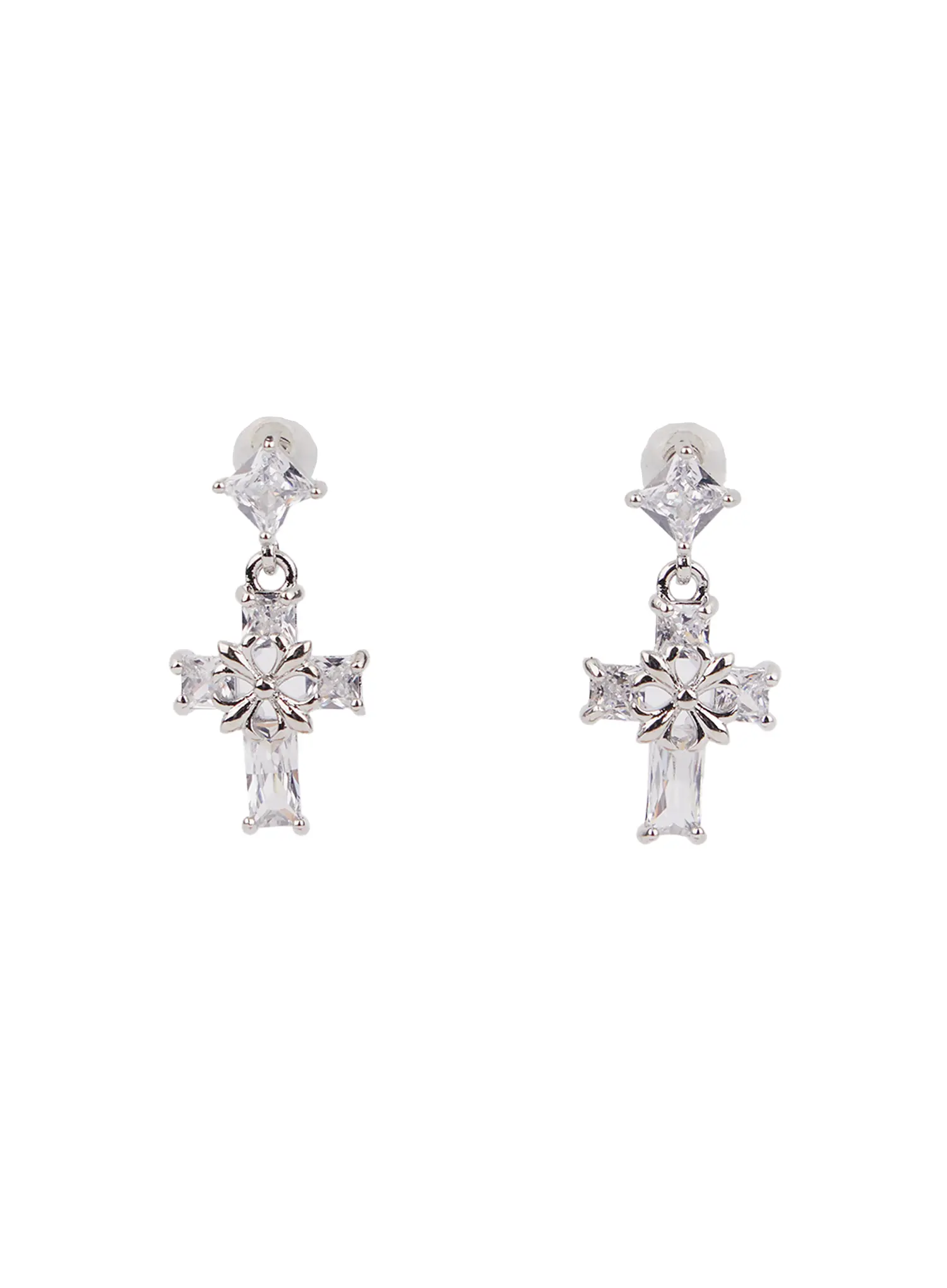 Elegant Cross Drop Earrings CM505 - Image 4